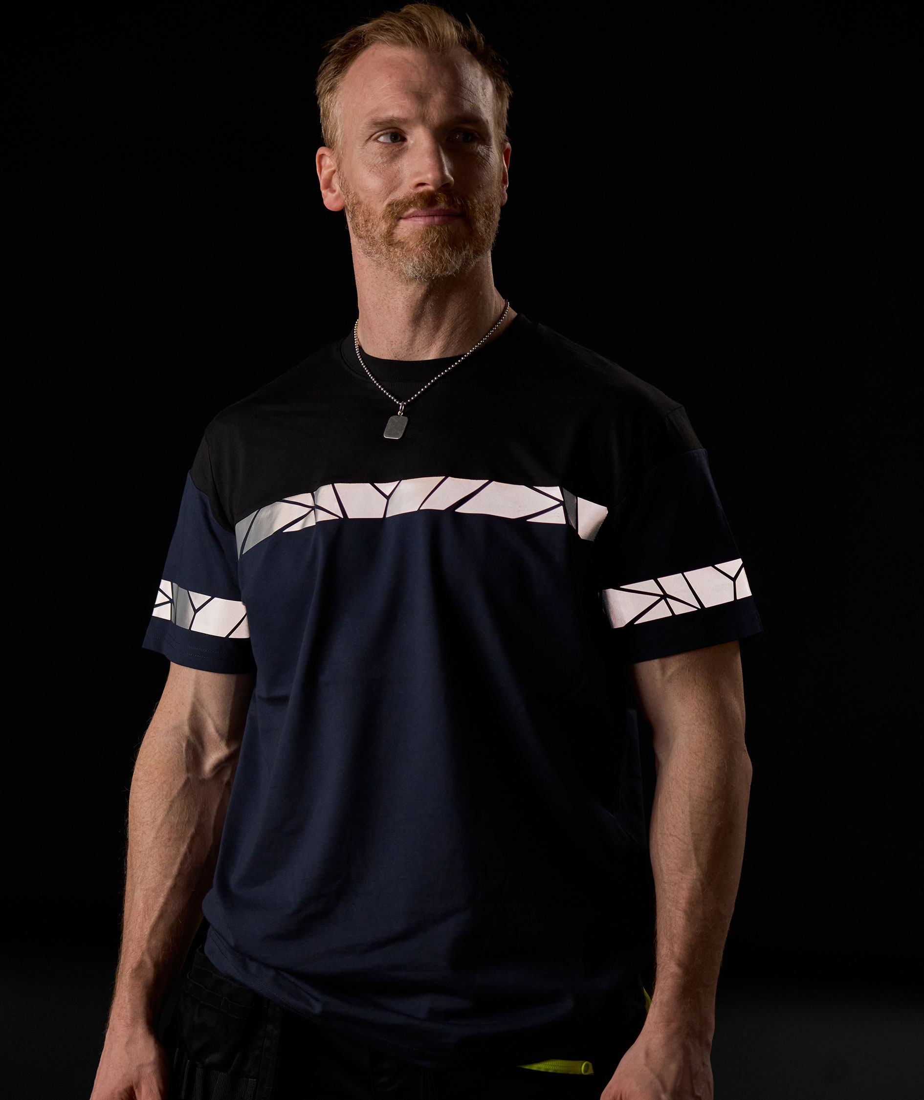 ProJob T-shirt 7001, Marine Blue/Black, large image number 10