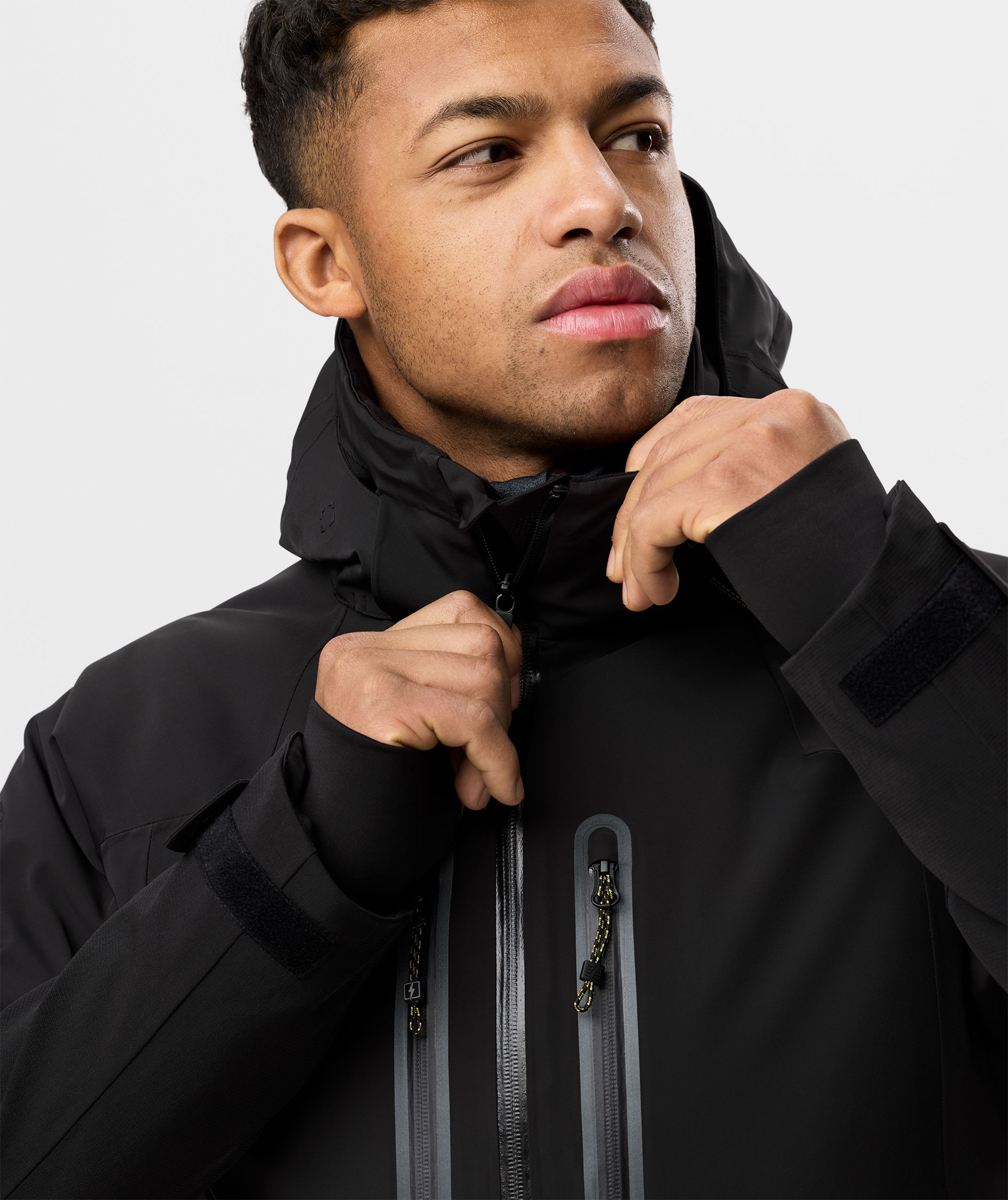 Snickers Flexiwork vinterjakke 1955, Black/Black, large image number 6