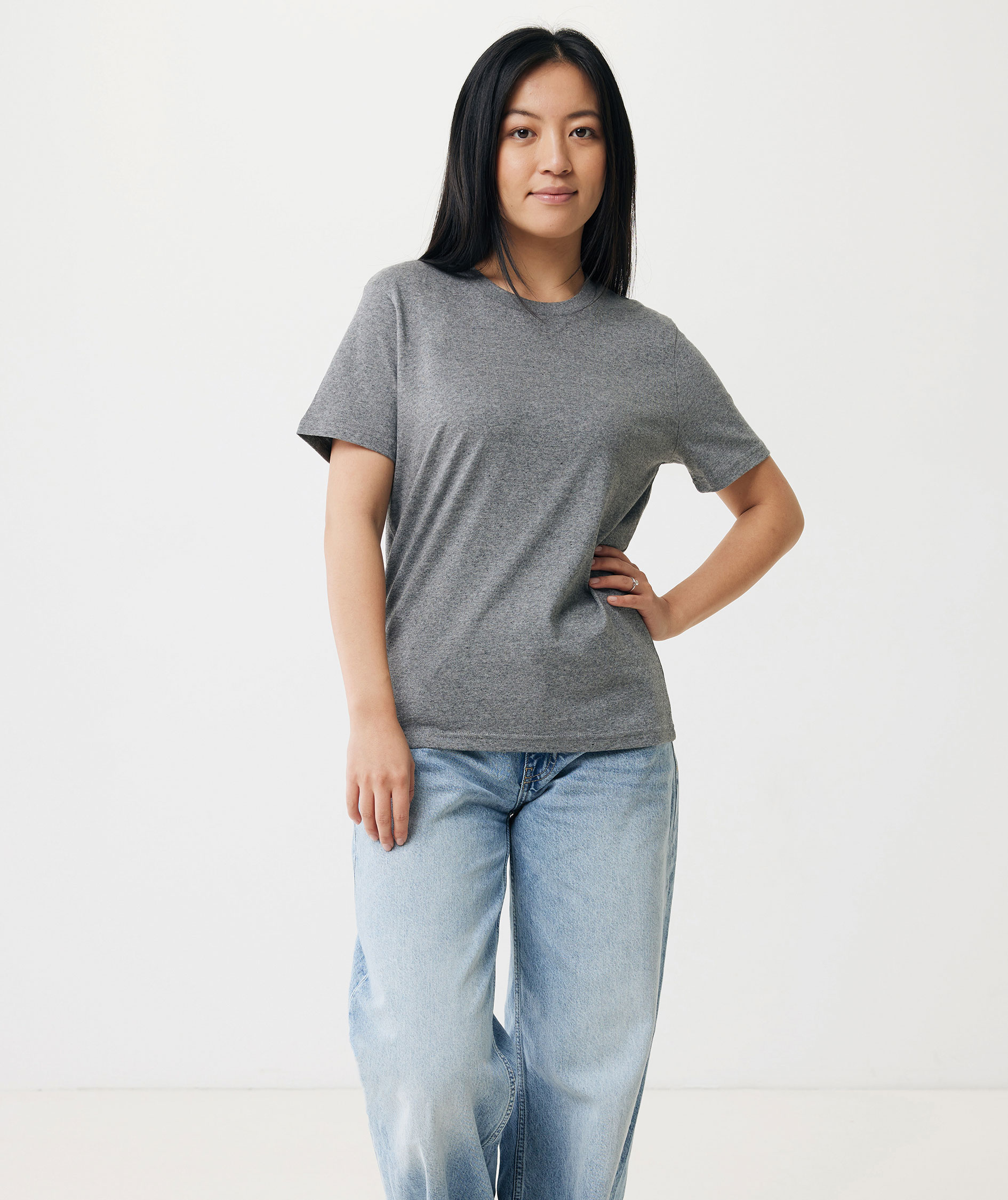 Iqoniq Brett T-shirt, Light Heather Anthracite