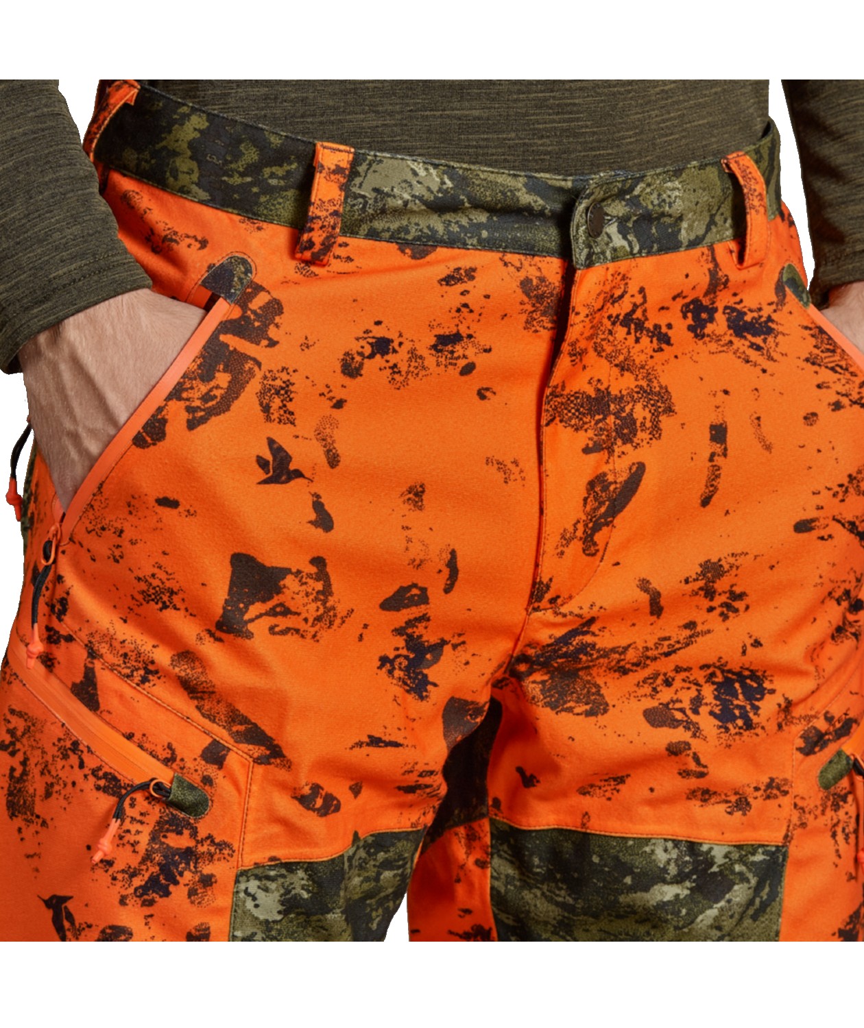 Seeland Vantage jakt bukse, InVis green/InVis orange blaze, large image number 3