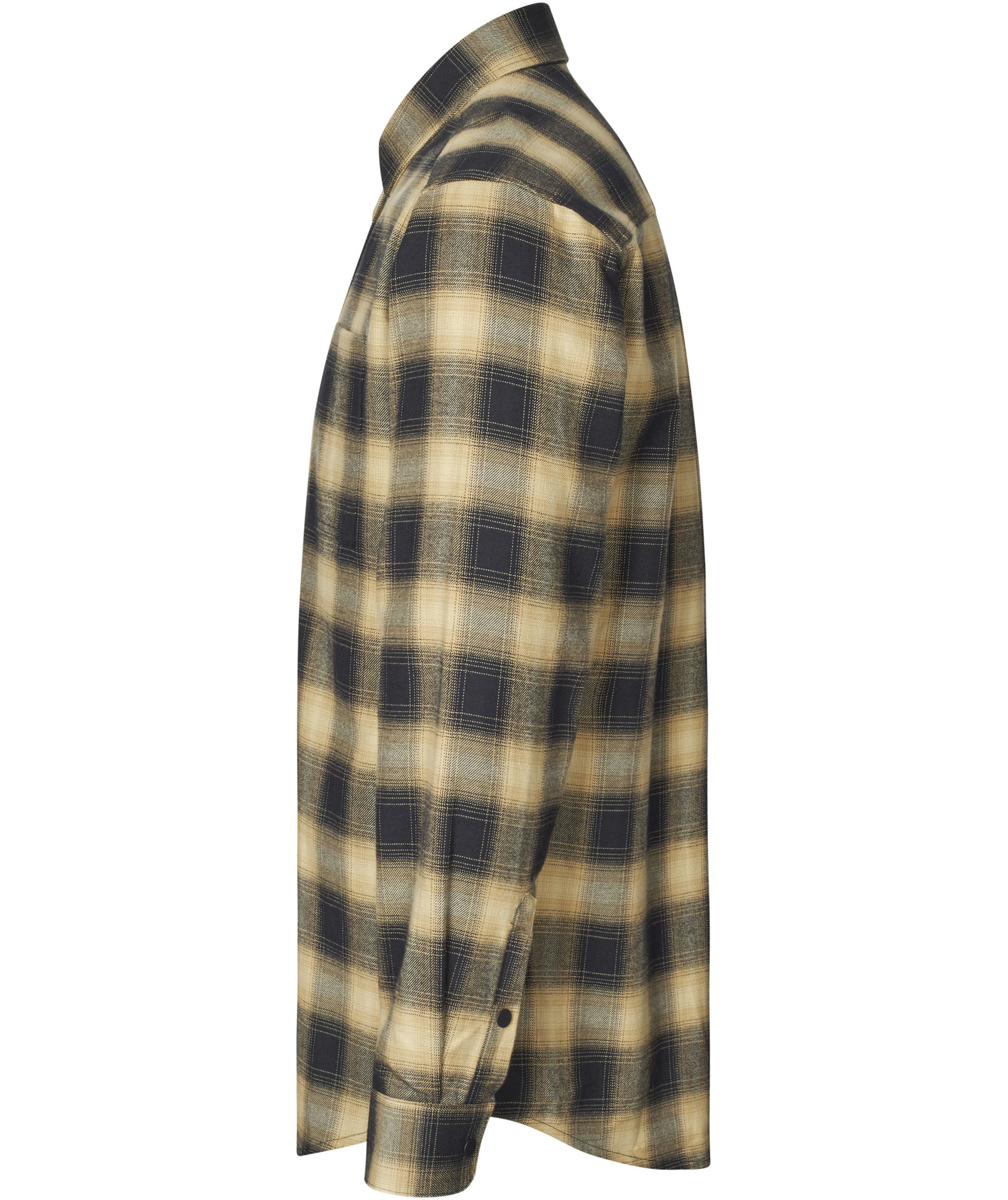 Seven Seas Regular fit flannelskjorte, Sand, large image number 3