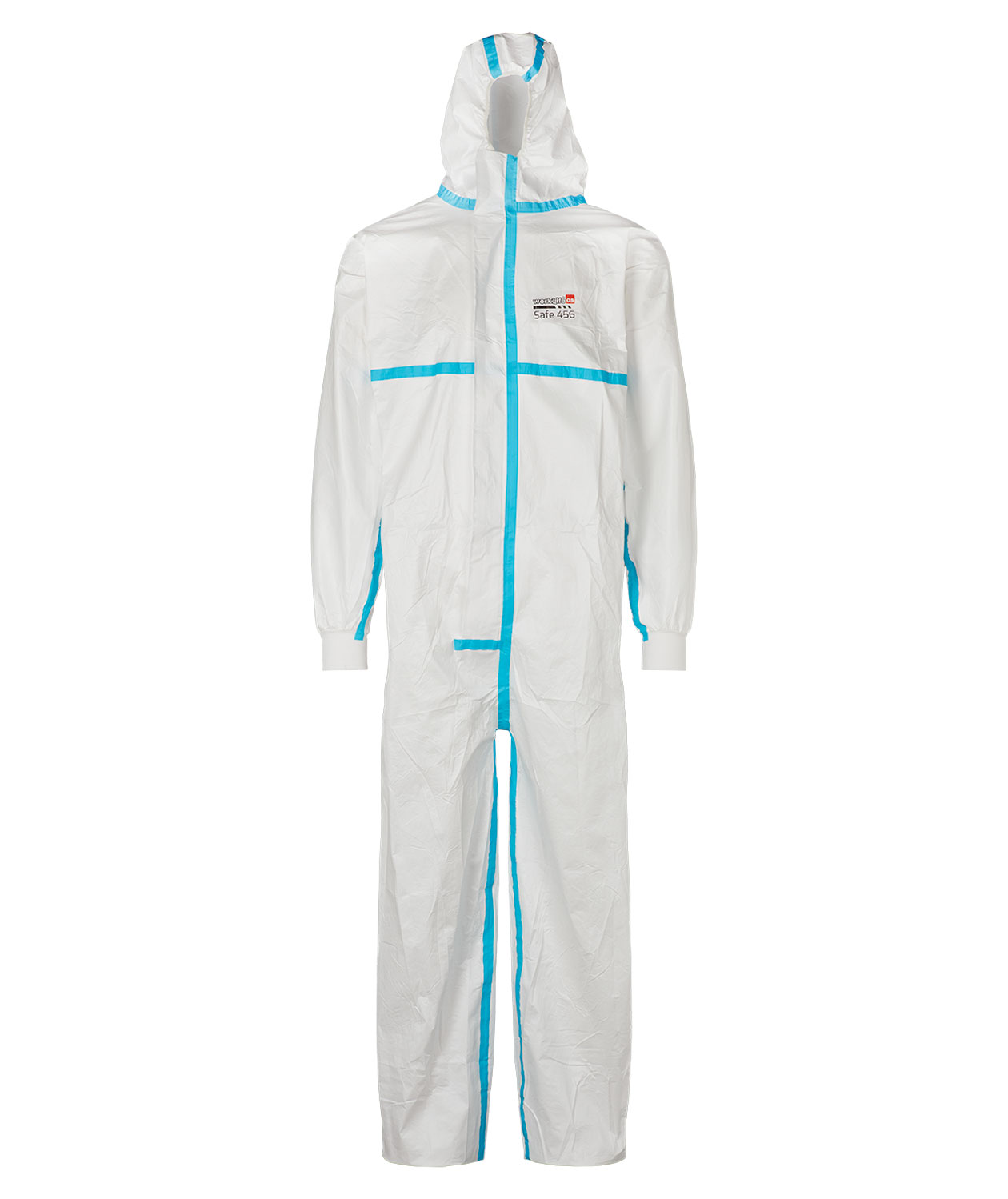 OS Worklife Safe 456 beskyttelsesdragt, Hvid/Bl&aring;