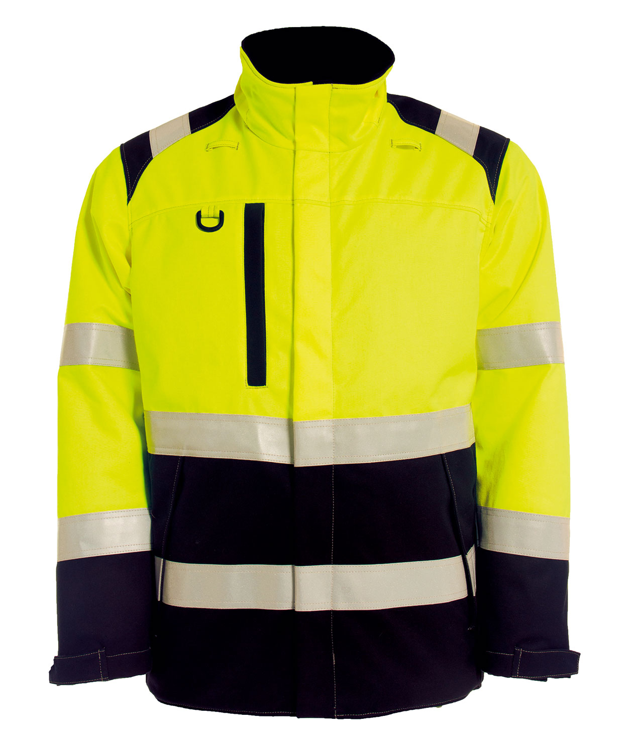 Tranemo FR Winterjacke, Hi-vis gelb/marineblau