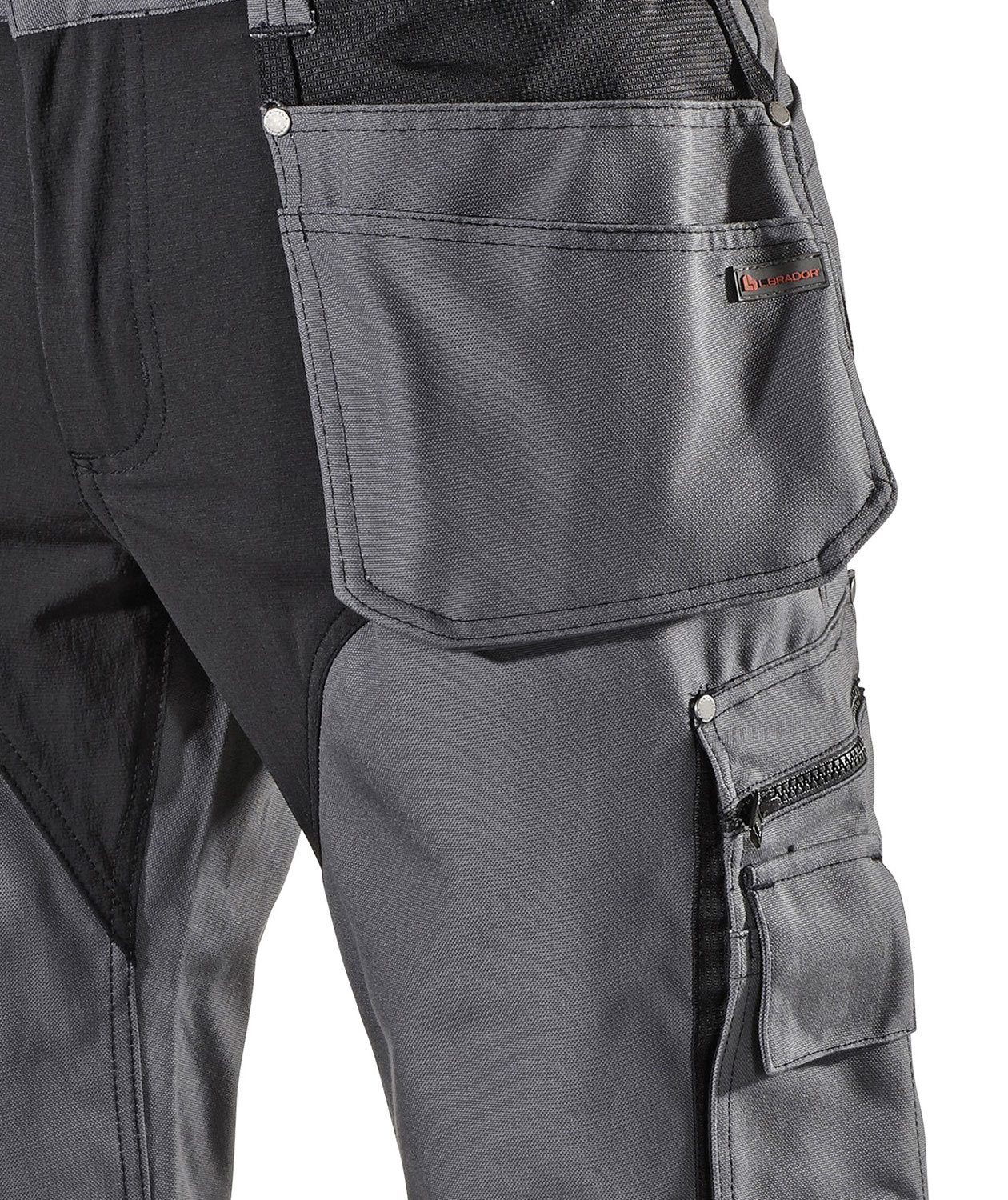 L.Brador hantverksbyxa 104PB, Gr&aring;, large image number 2