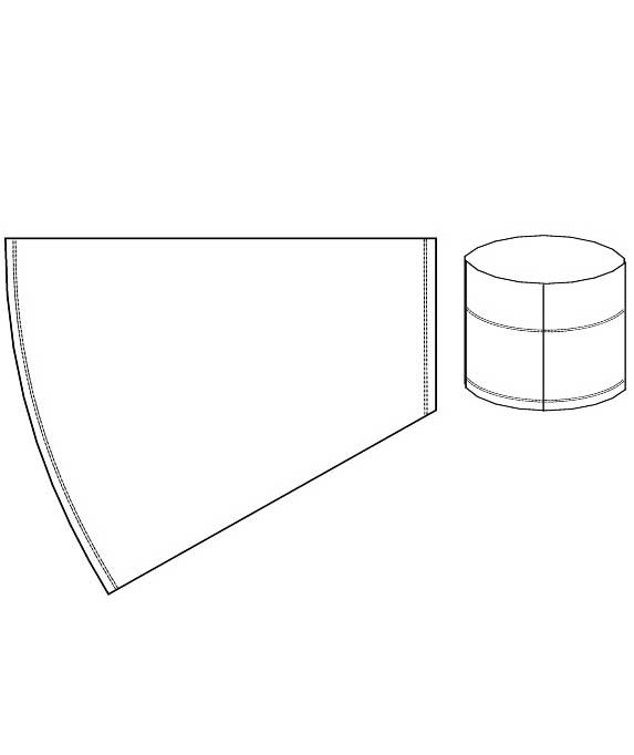 Kentaur scarf/hijab, Dark Marine Blue, Dark Marine Blue, large image number 2