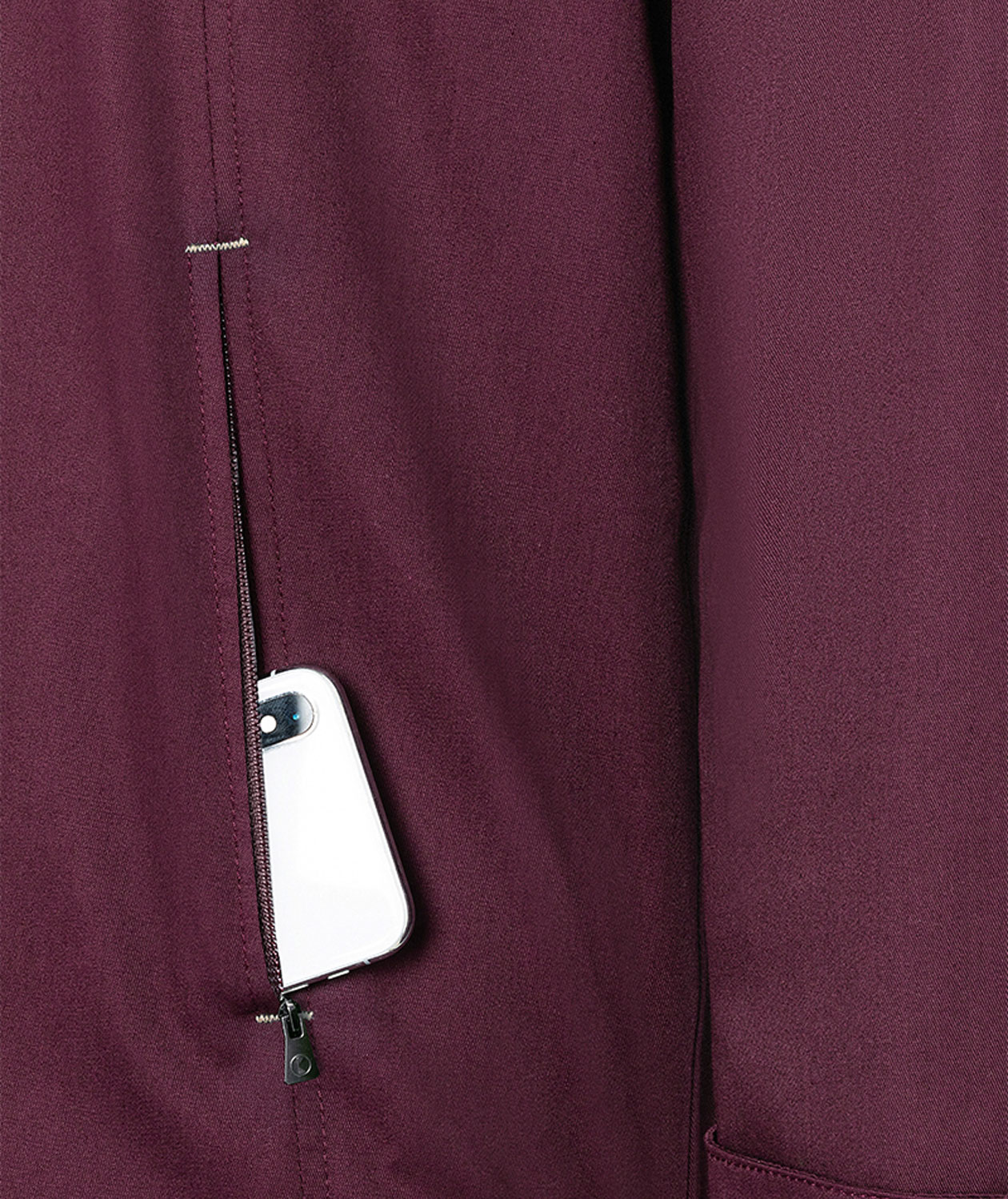 Karlowsky Green-generation chefs jacket, Aubergine, large image number 4