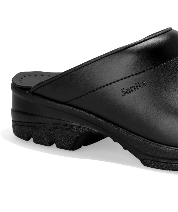 Sanita San Duty safety clogs without heel cover SB, Black, large image number 2