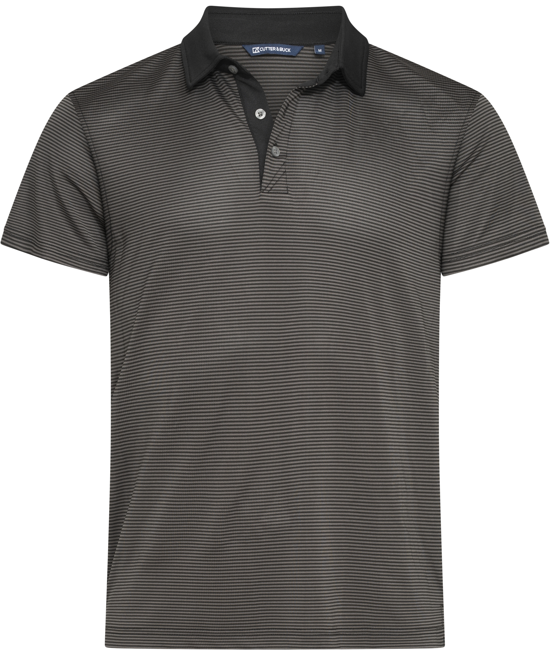 Cutter & Buck Virtue Stripes Poloshirt, Black, Black, swatch