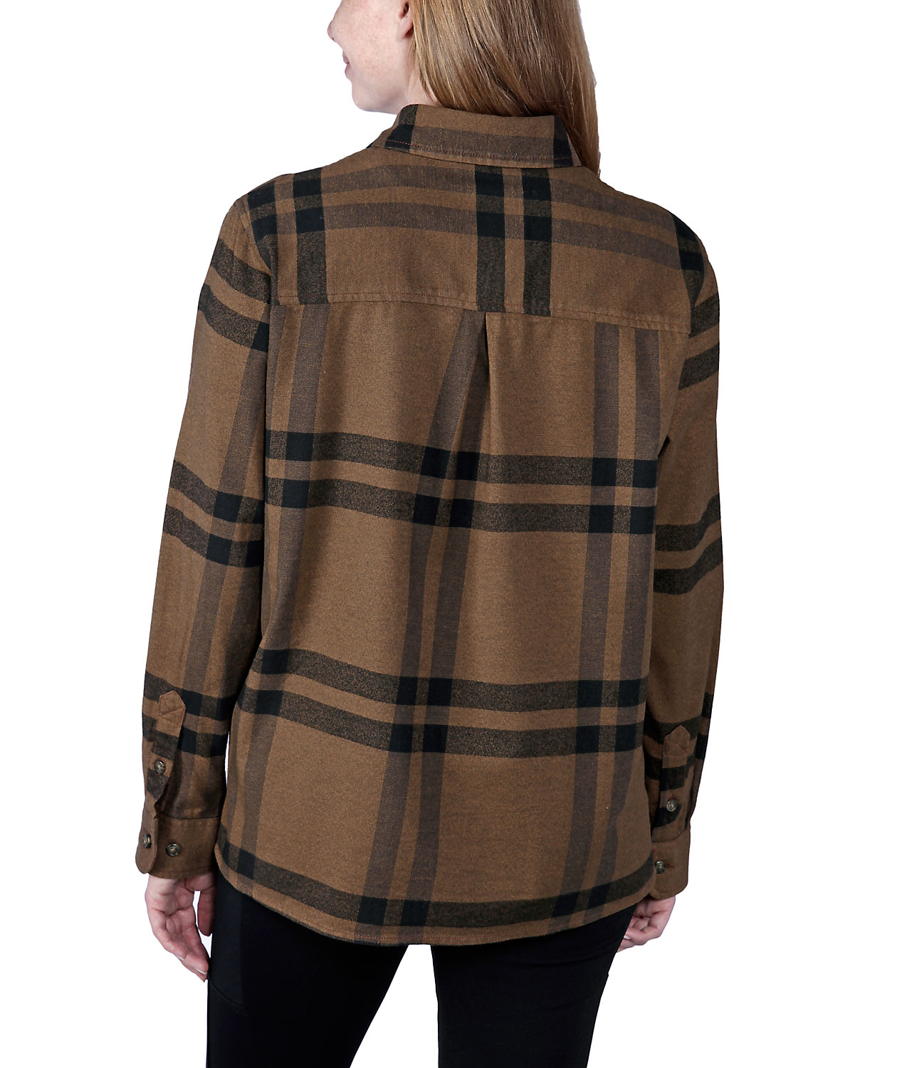Carhartt flanellskjorta dam, Carhartt Brown Heather, large image number 4