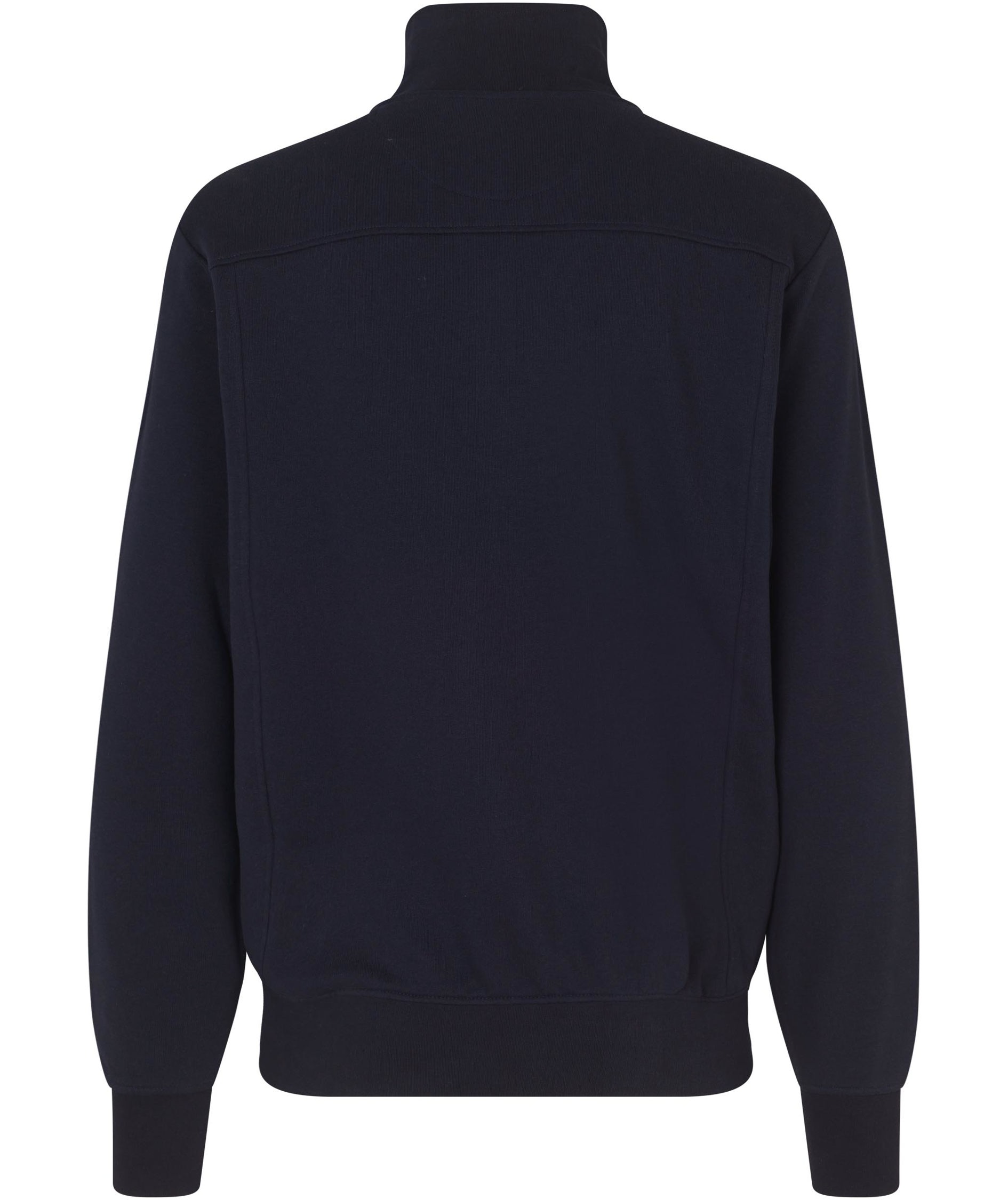 ID sweatshirt med kort dragkedja, Marinbl&aring;