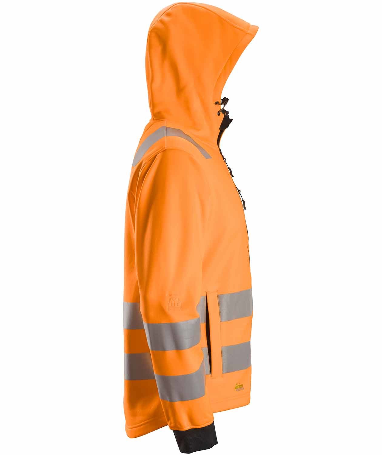 Snickers AllroundWork Kapuzensweatshirt 8039, Hi-vis Orange, large image number 3
