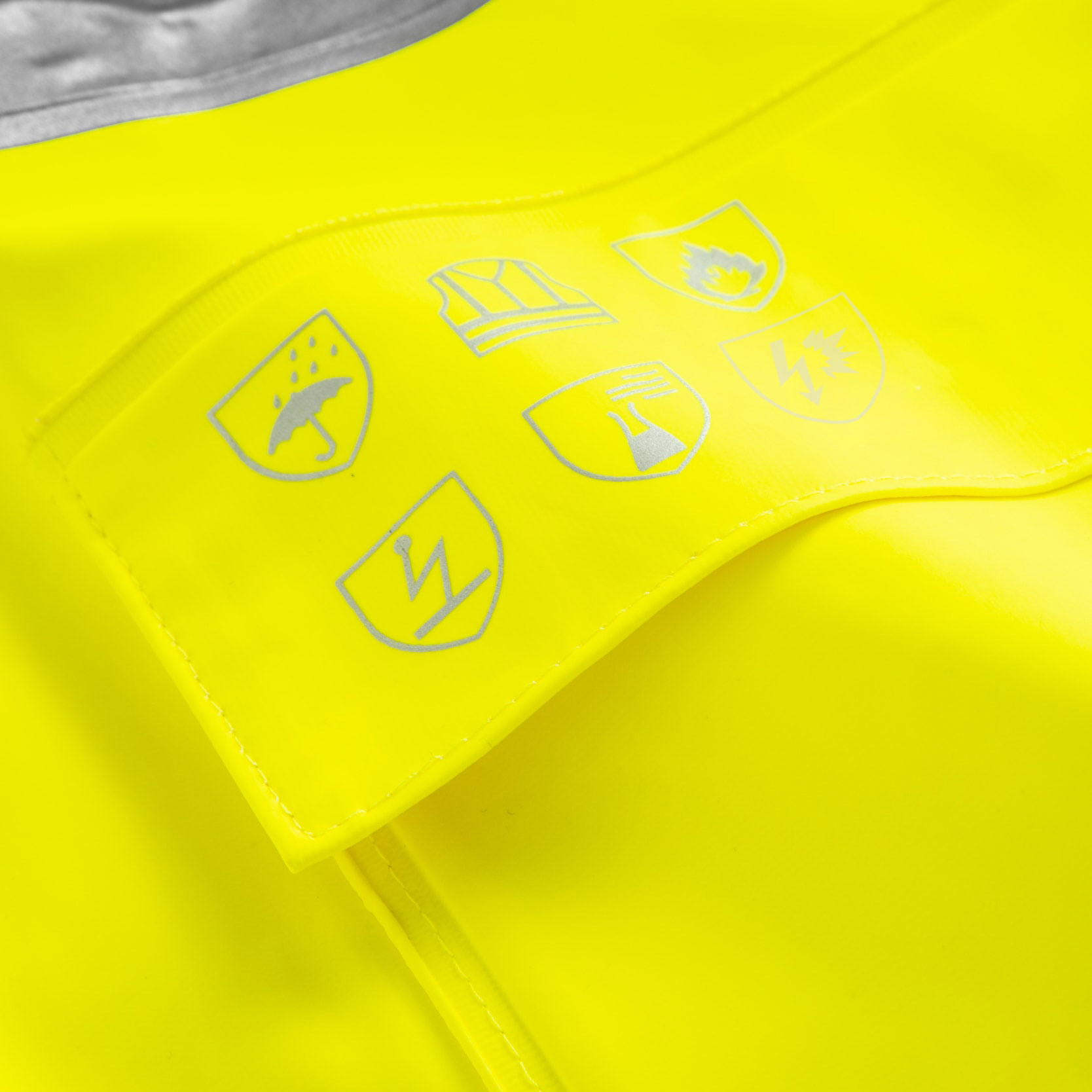 Lyngs&oslash;e Multinorm Regenjacke, Hi-Vis Gelb, large image number 4