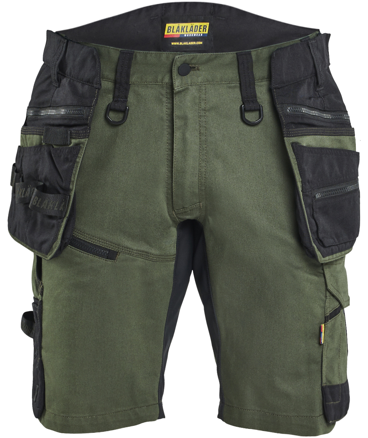 Bl&aring;kl&auml;der Striker Handwerkershorts, Waldgr&uuml;n/Schwarz, large image number 0