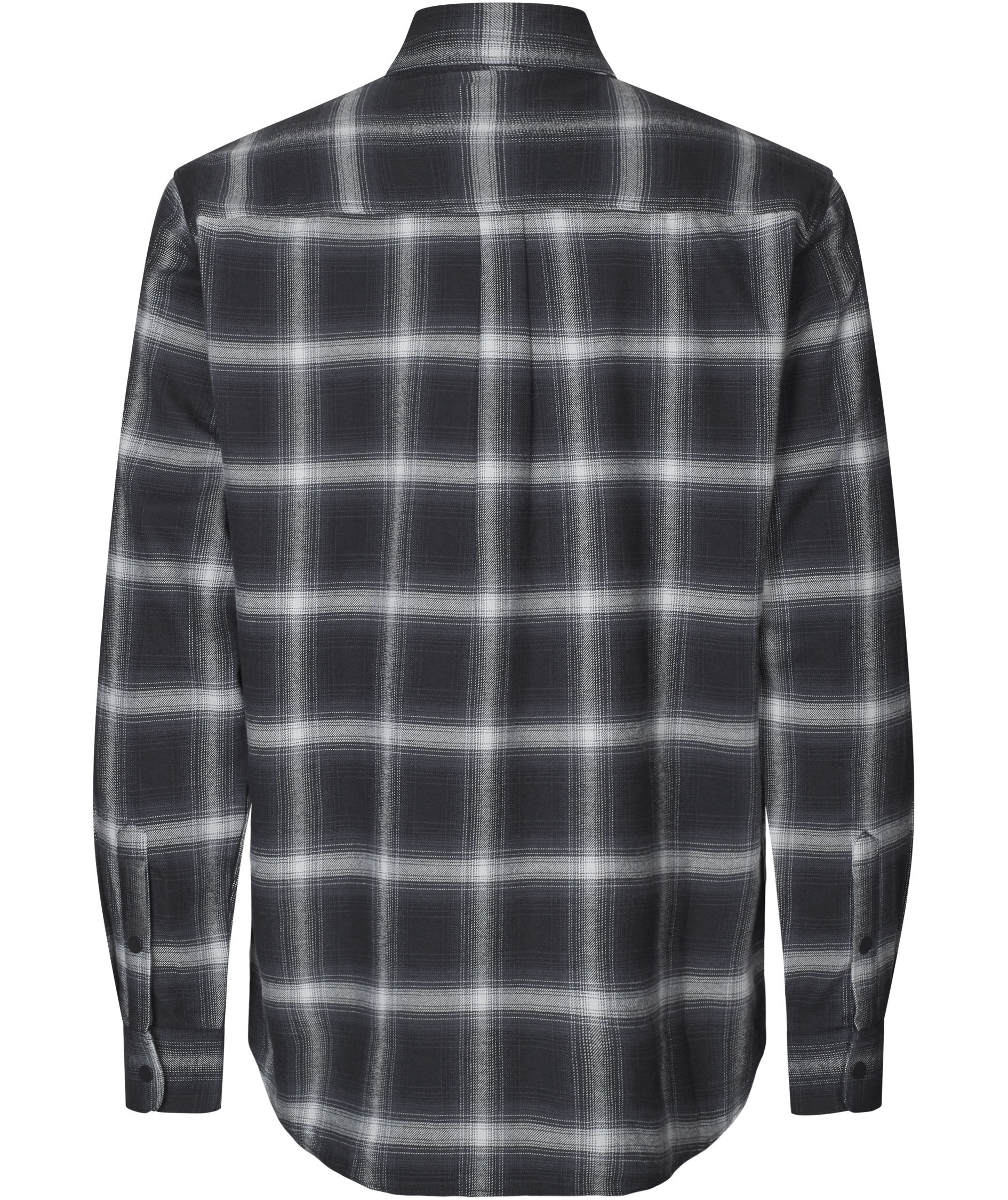 Seven Seas Regular fit flannelskjorte, Silver Grey
