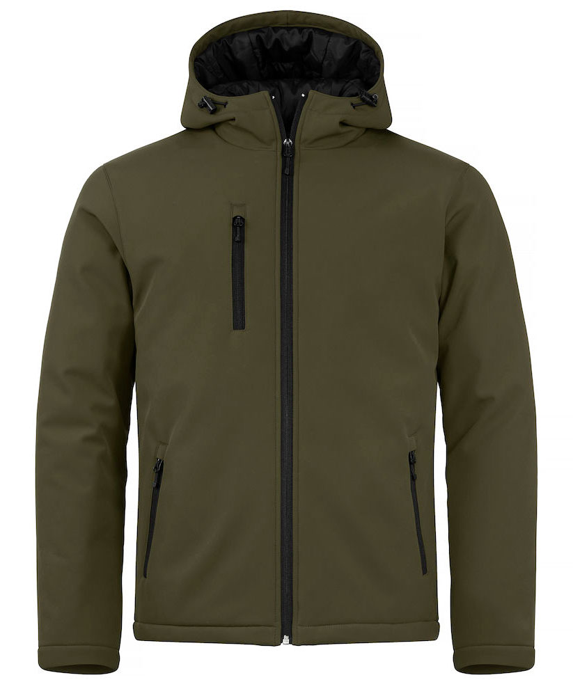 Clique fodrad softshelljacka, Fog Green