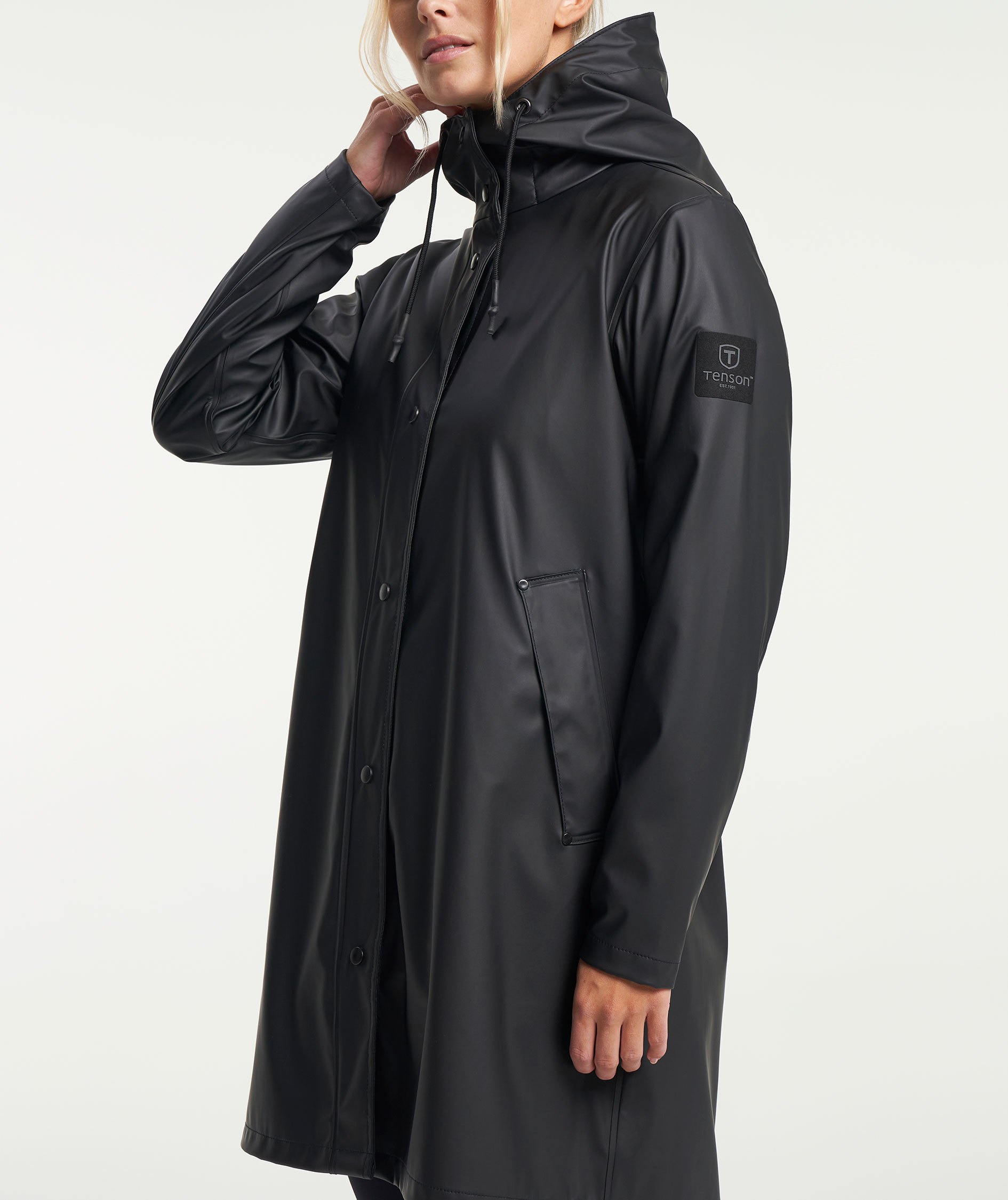 Tenson Apelviken Damen Regenjacke, Black, large image number 7