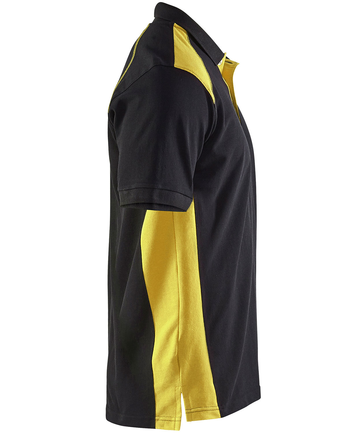 Bl&aring;kl&auml;der polo T-shirt, Black/Hi-Vis Yellow, large image number 3