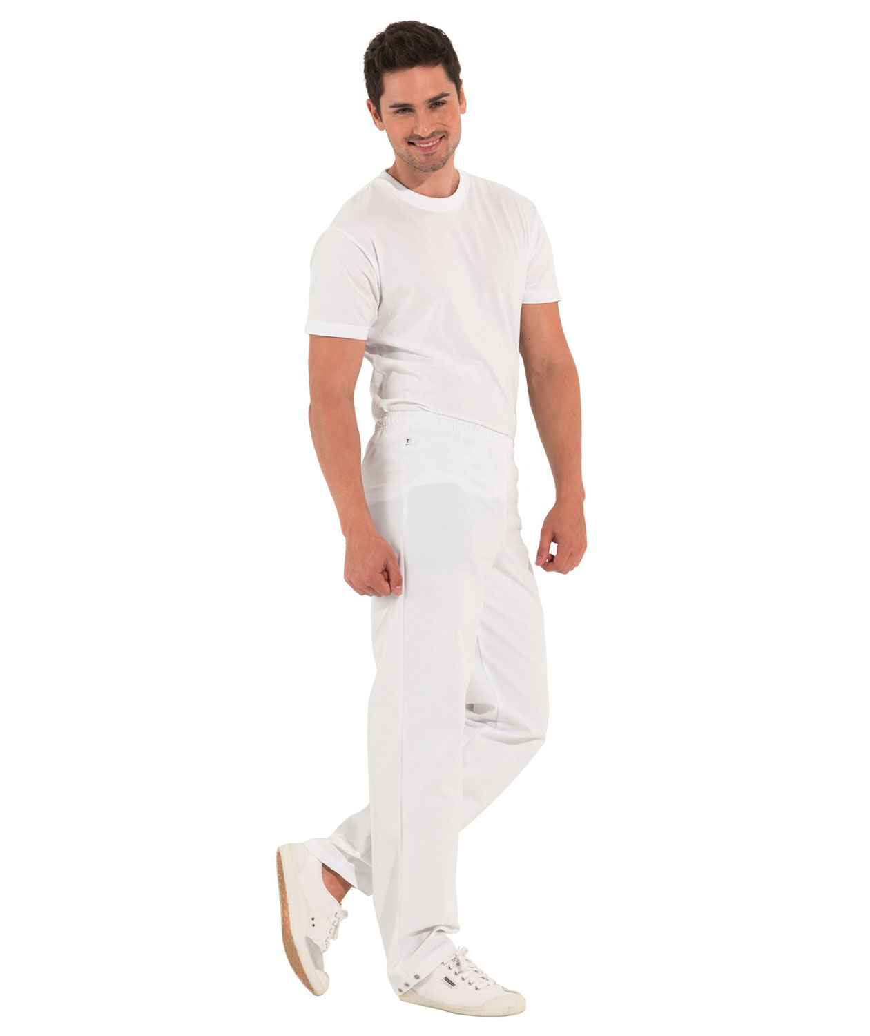 Kentaur HACCP-godkendt joggingbukser benl&aelig;ngde 80 cm, Hvid