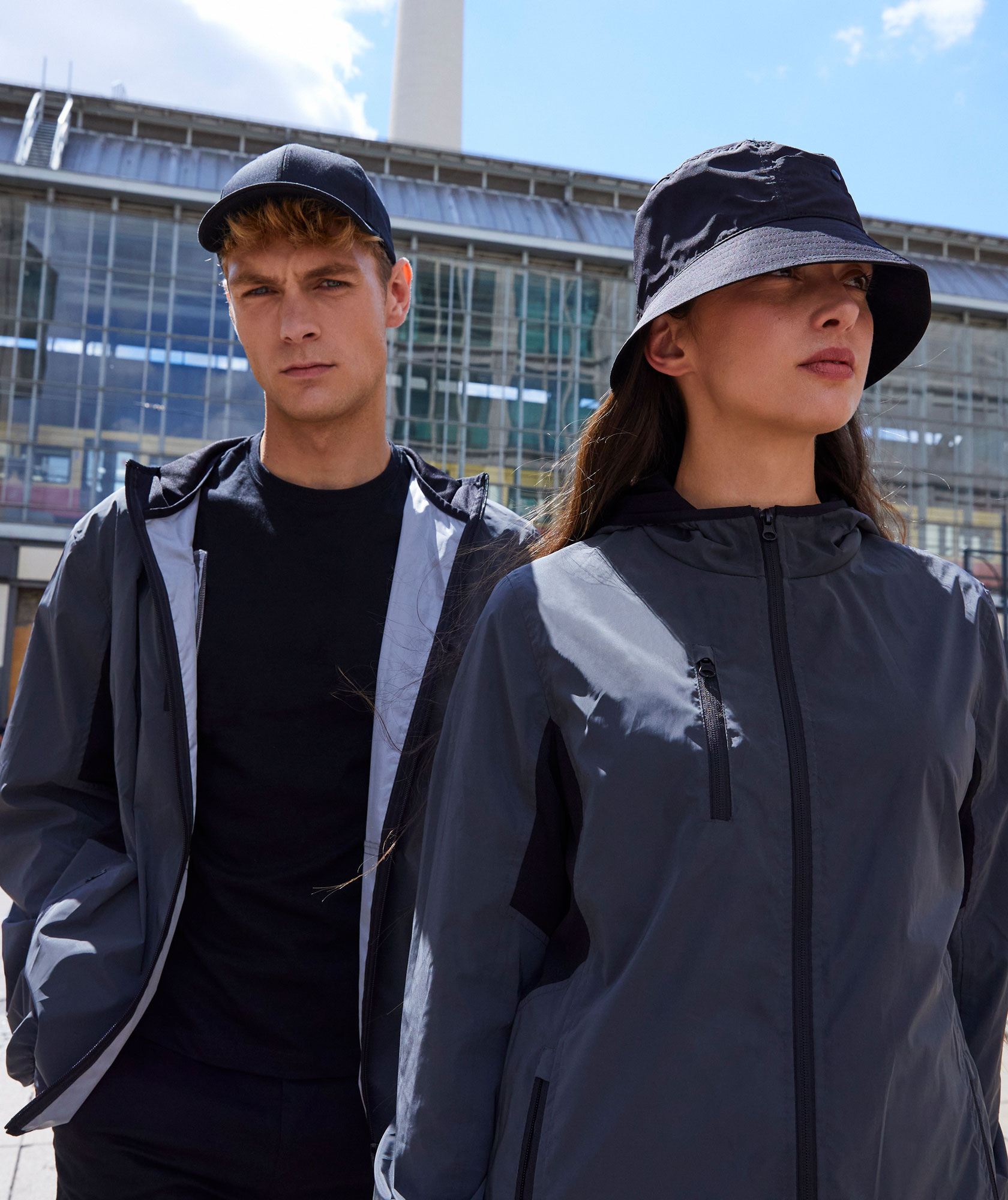 Clique Willmar varsels windbreaker dam, Reflective Grey