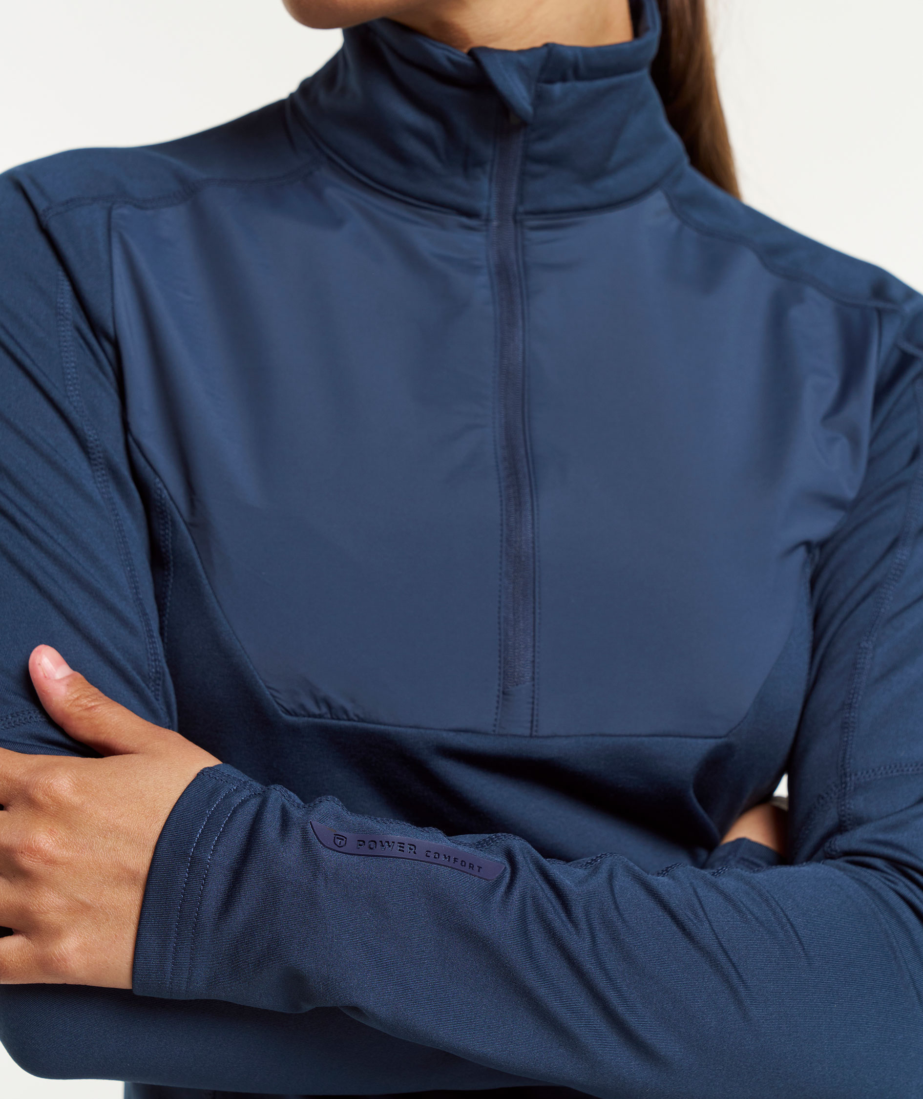 Tenson TXlite Windblock women's half zip, Dark Blue, large image number 6