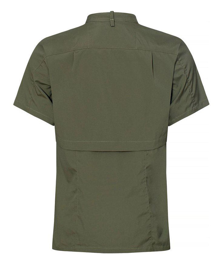 Segers 1006 regular fit kort&aelig;rmet kokkeskjorte, Olivengr&oslash;n, large image number 2