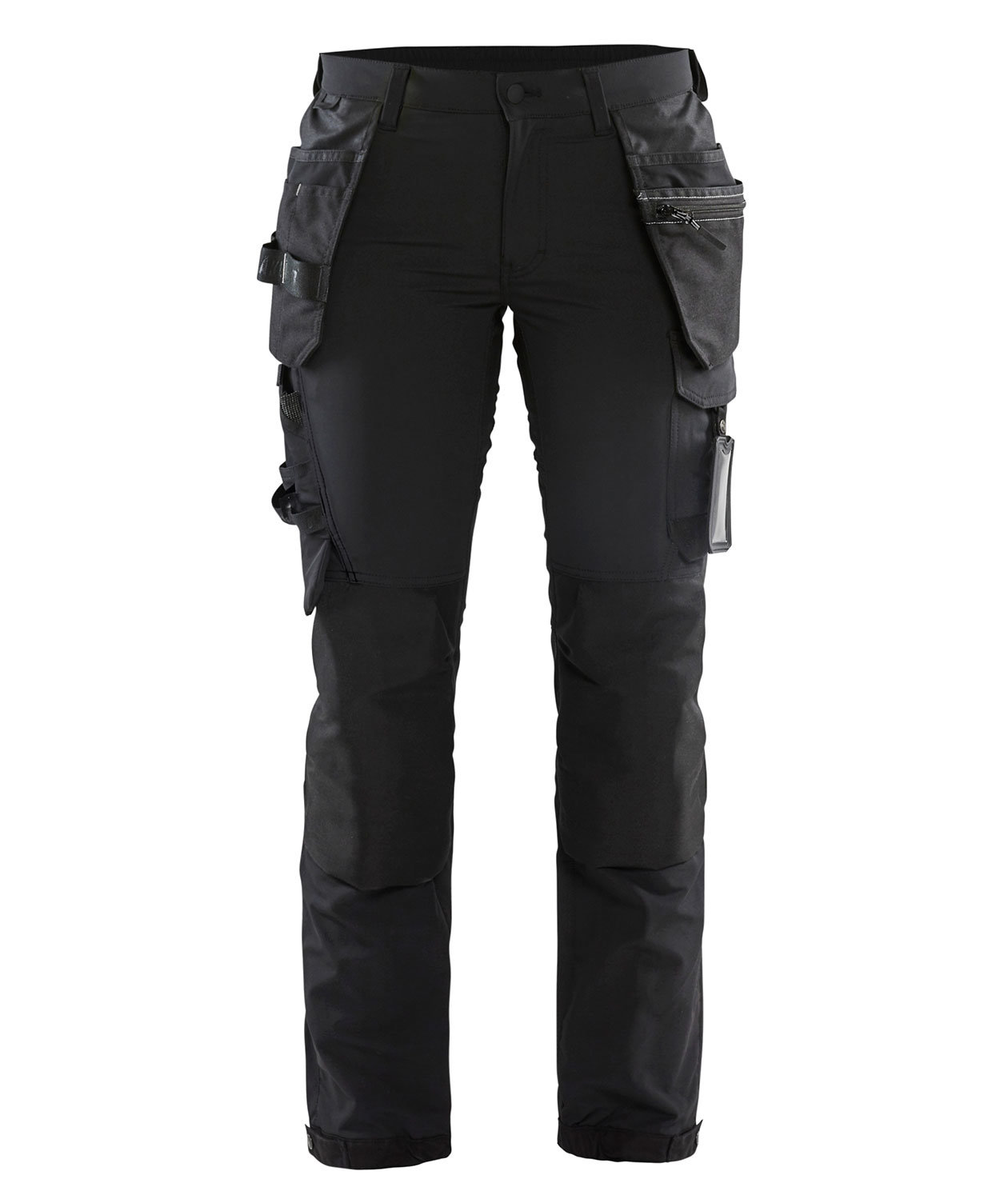 Bl&aring;kl&auml;der h&aring;ndverkerbukse dame full stretch, Svart/Gr&aring;, Svart/Gr&aring;, swatch