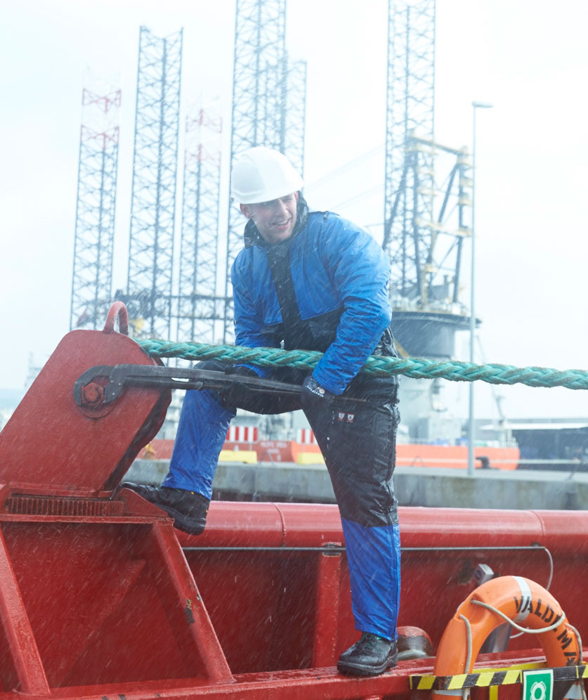 Lyngs&oslash;e PU termooverall, Kungsbl&aring;/Marin