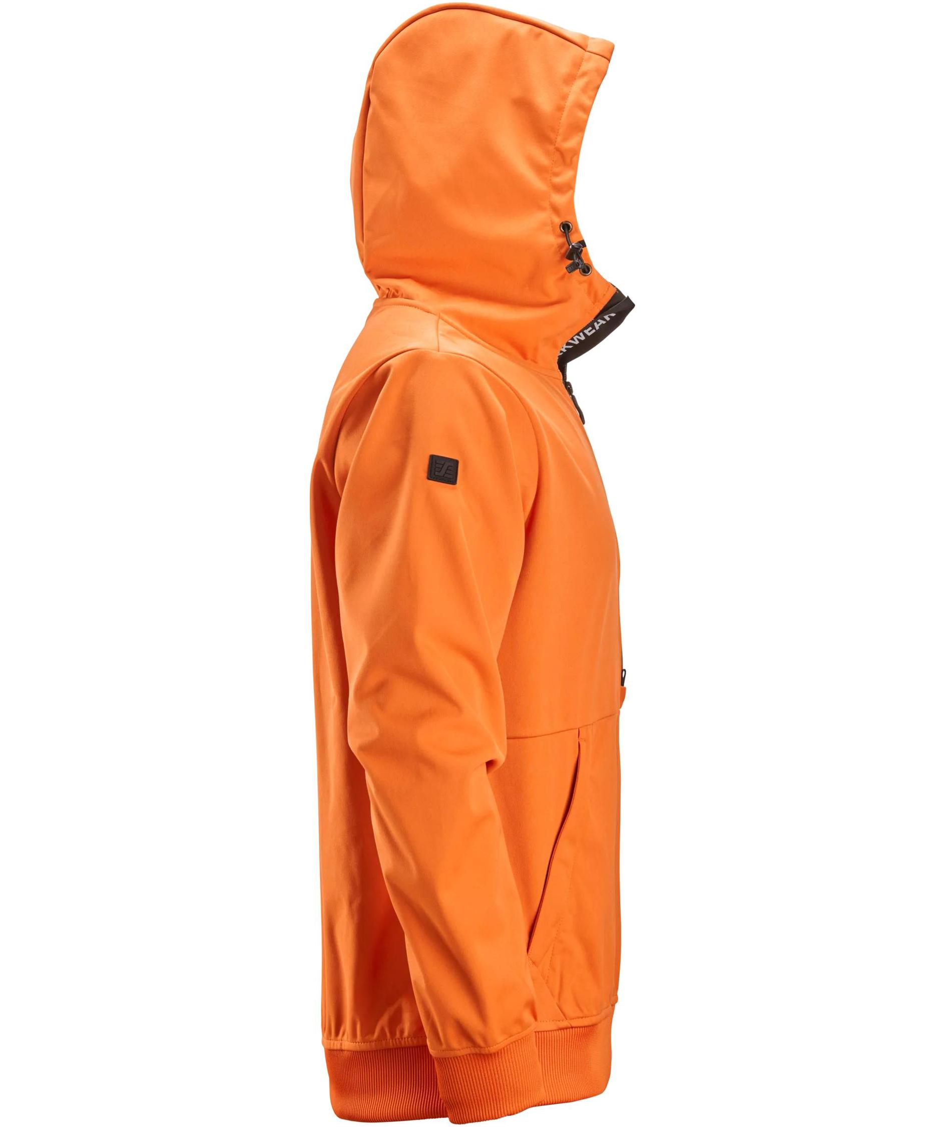 Snickers FlexiWork Windblocker Softshell Hoodie 8400, Warm Orange, large image number 2