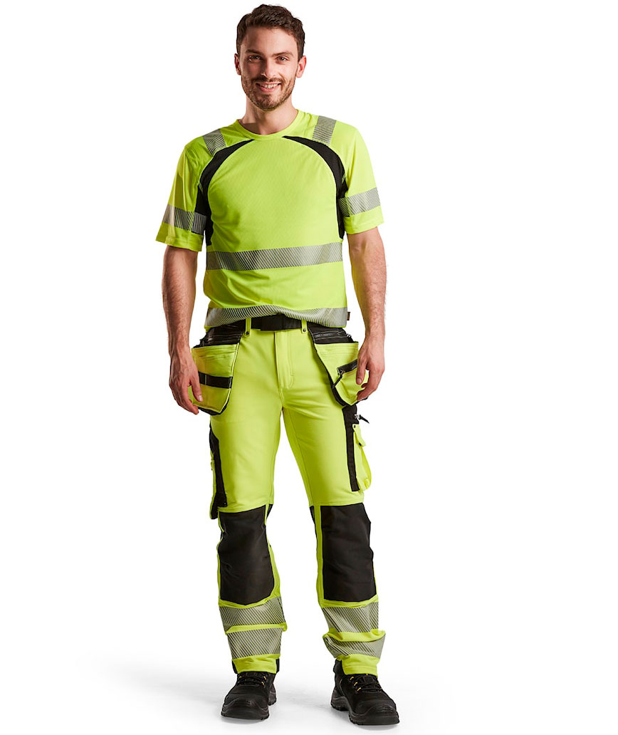 Bl&aring;kl&auml;der hantverksbyxa full stretch