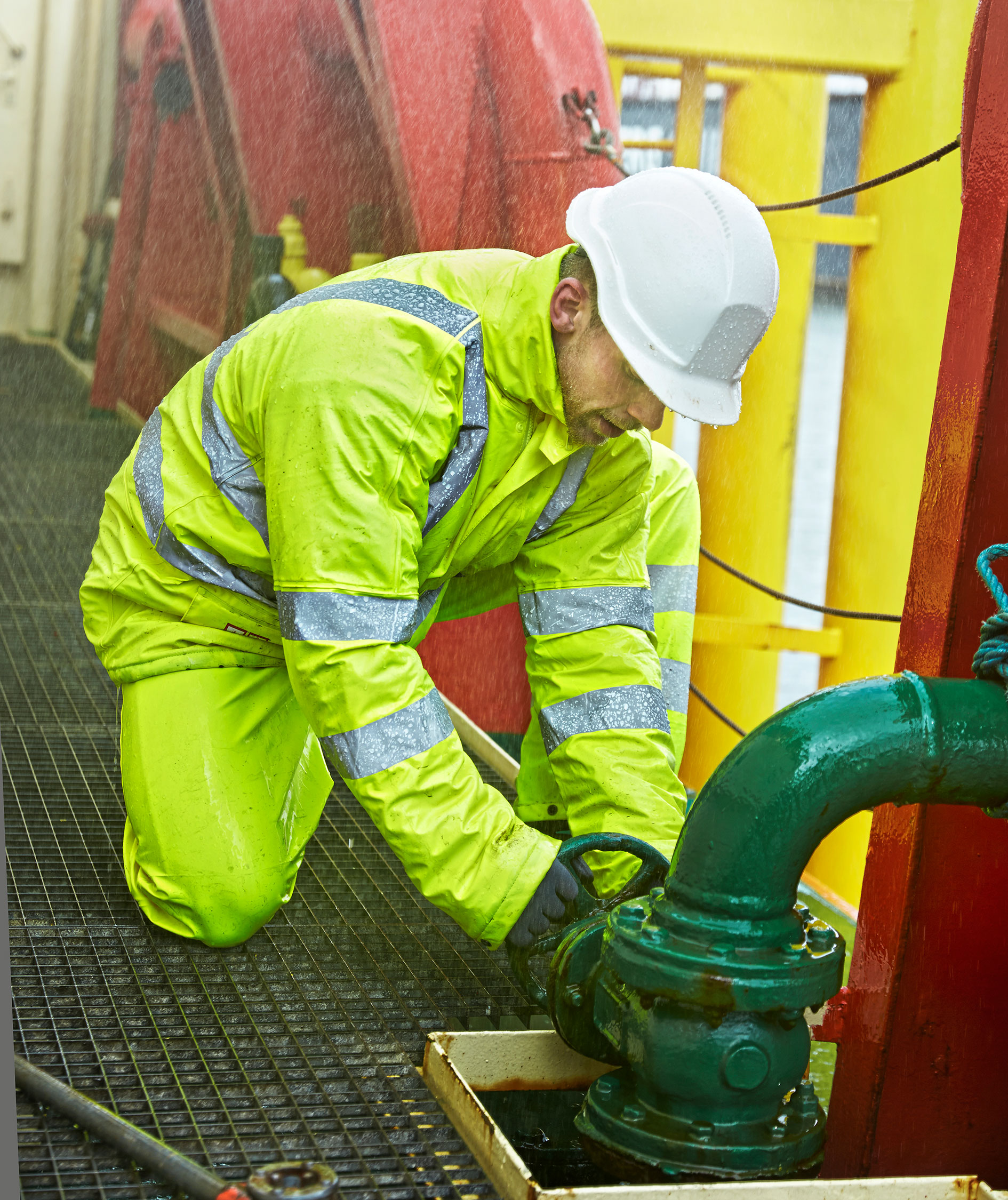 Lyngs&oslash;e Multinorm PU vinterjacka, Varsel Gul, large image number 1