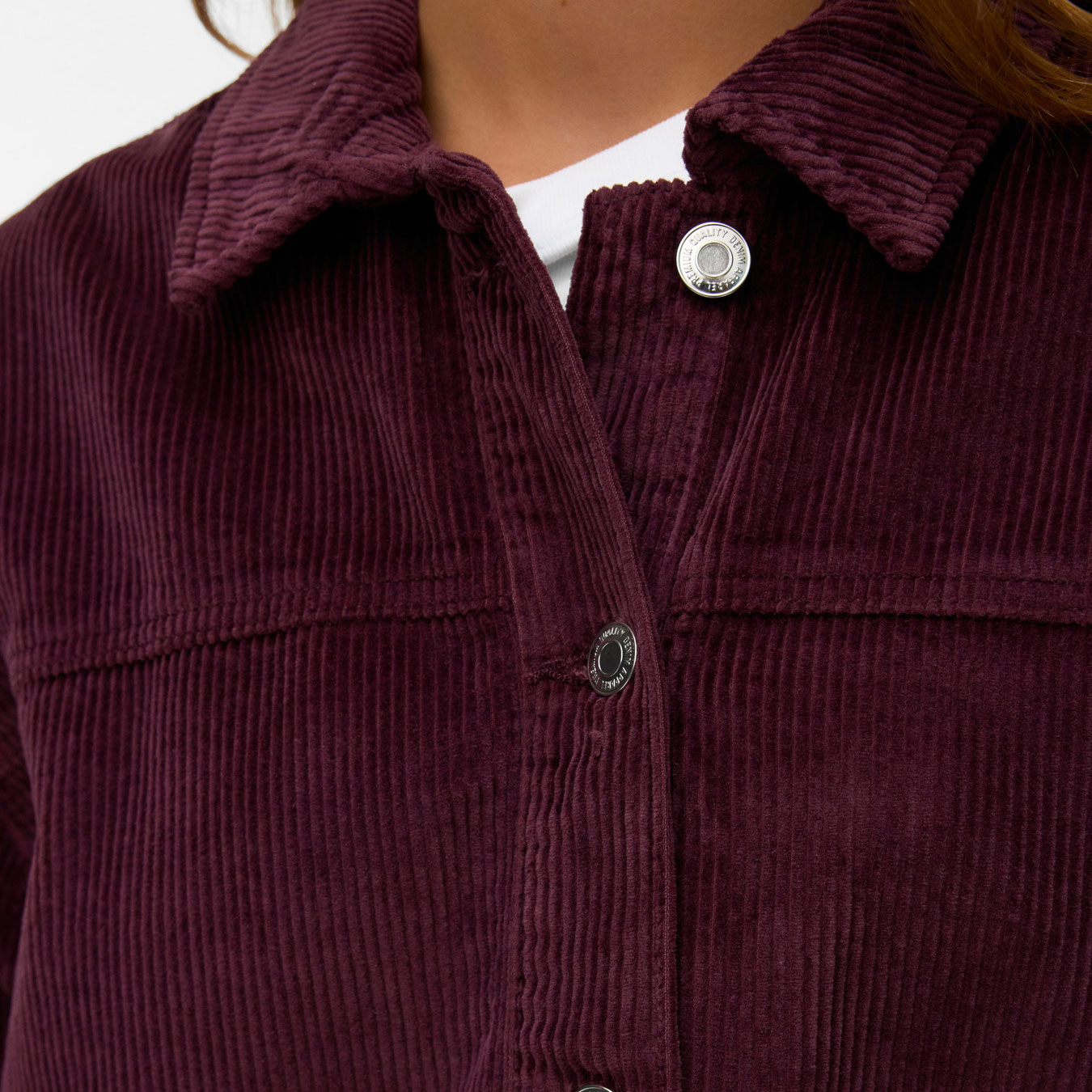 Vero Moda VMJAMIE corduroy dame skjortejakke, Winetasting, large image number 5