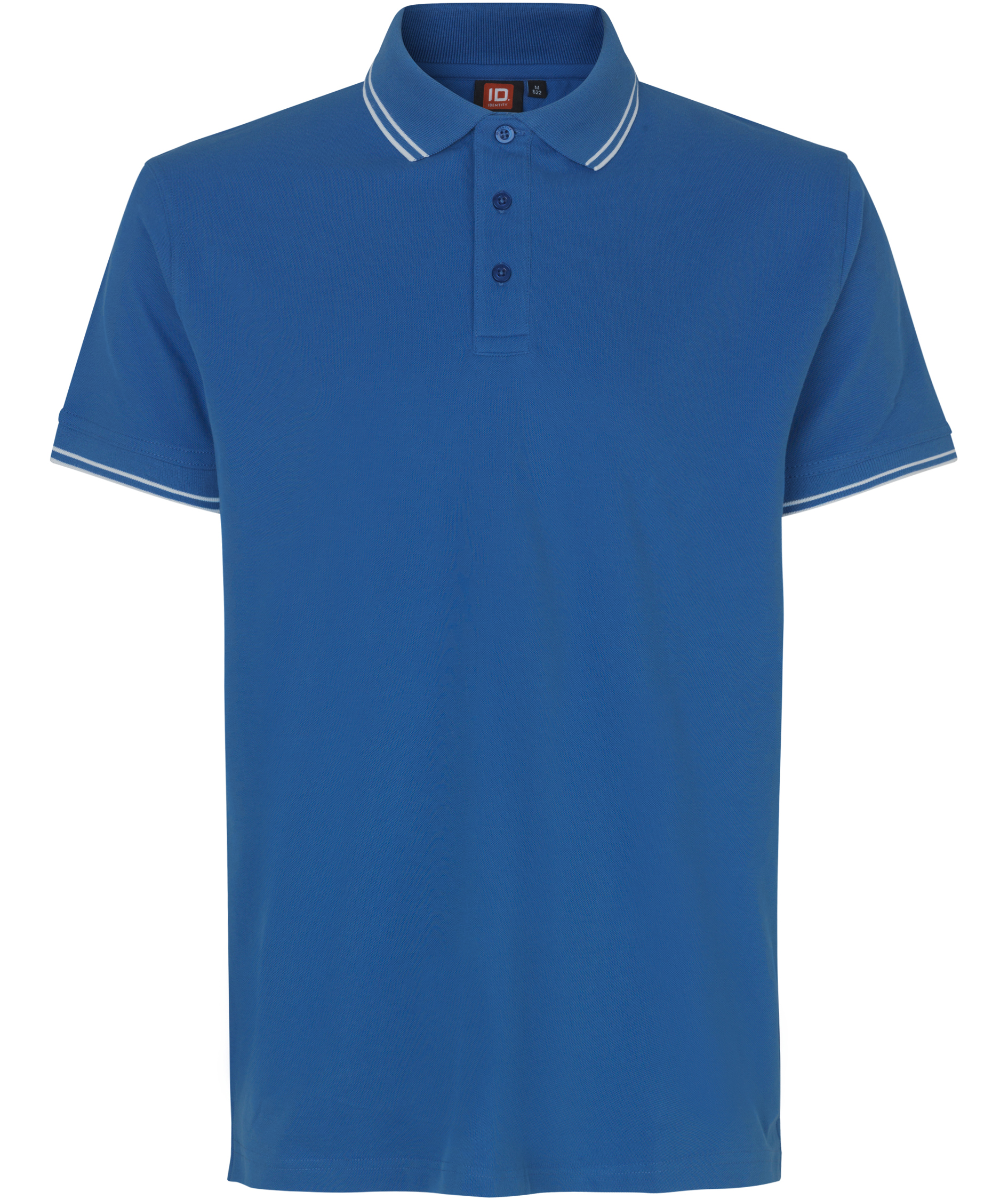 ID Stretch poloshirt with contrast, Azure, large image number 0
