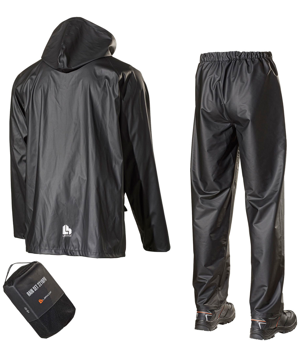 L.Brador&nbsp;regnt&oslash;j s&aelig;t 2210PU, Sort