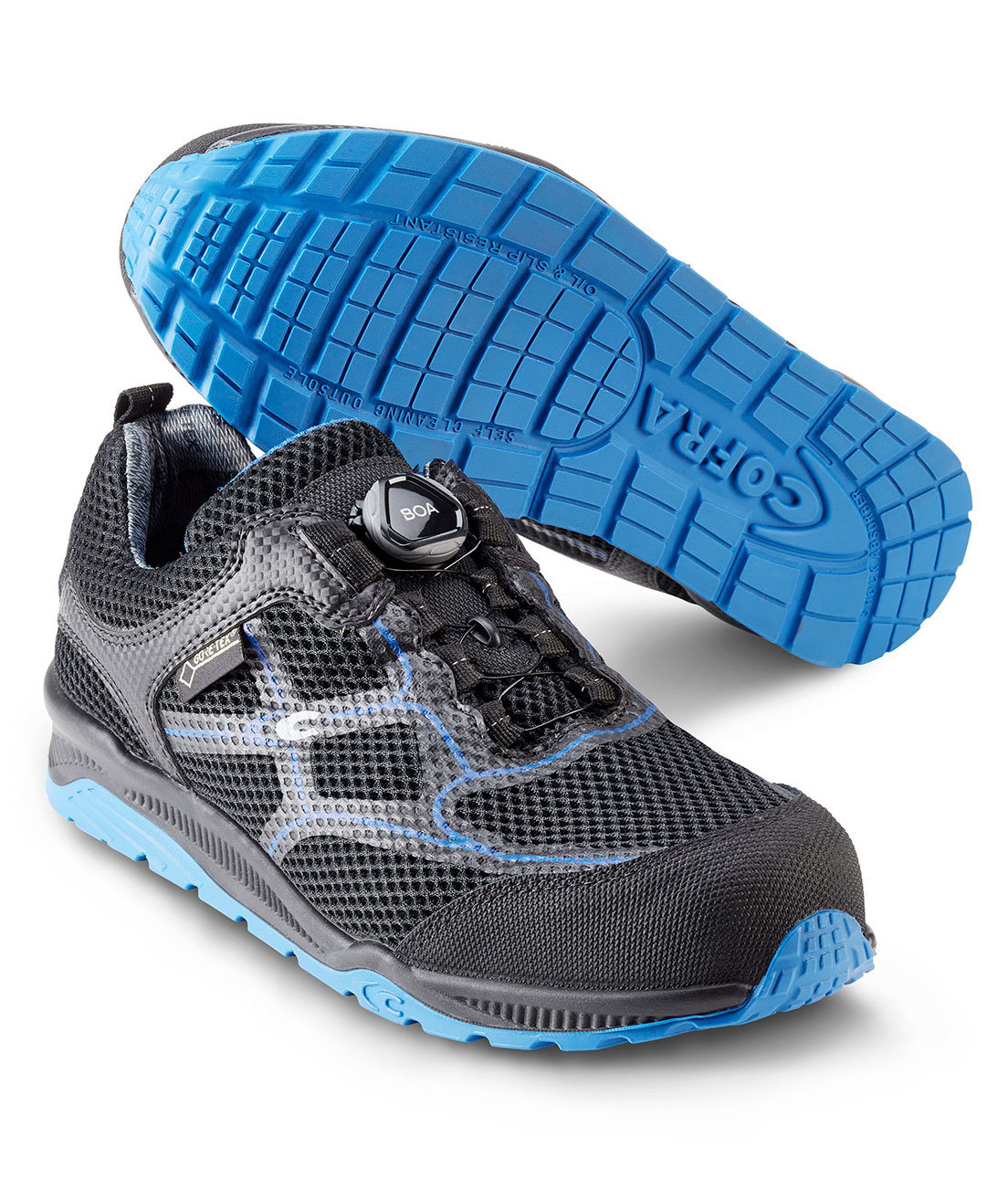 Cofra Touchdown GTX skyddsskor S3, Svart/Bl&aring;