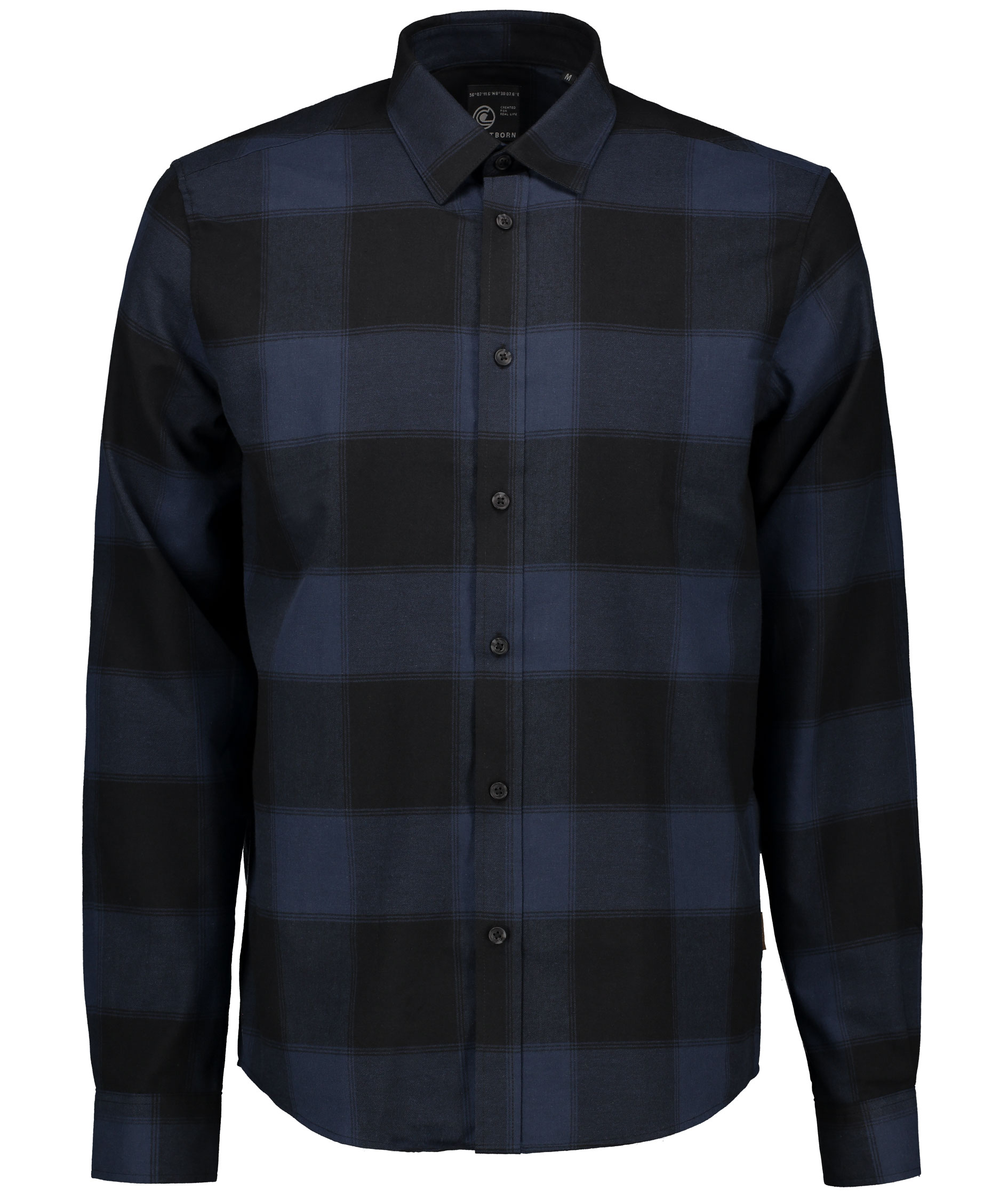 Westborn light flanellskjorta, Blue/Black