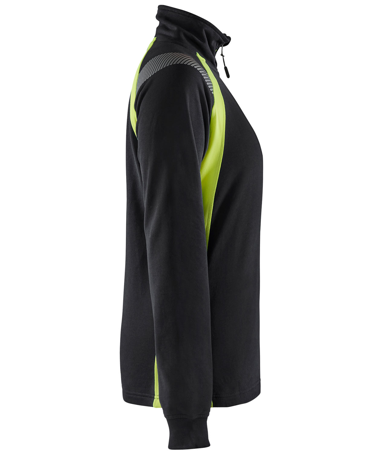 Bl&aring;kl&auml;der dame sweatshirt, Sort/Hi-Vis Gul, large image number 2