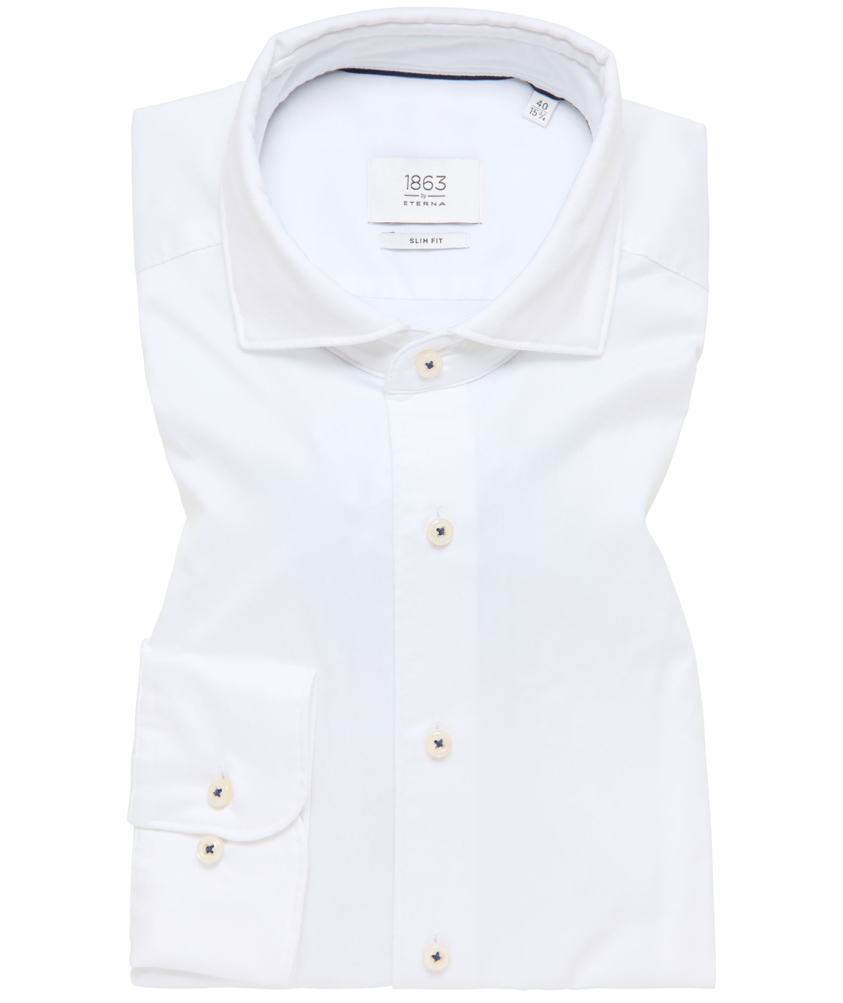 Eterna Soft Tailoring slim fit shirt, Off White, large image number 4