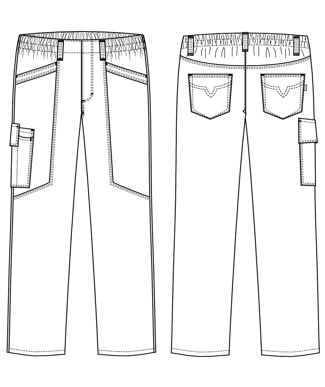 Kentaur  pull-on trousers, White, large image number 2