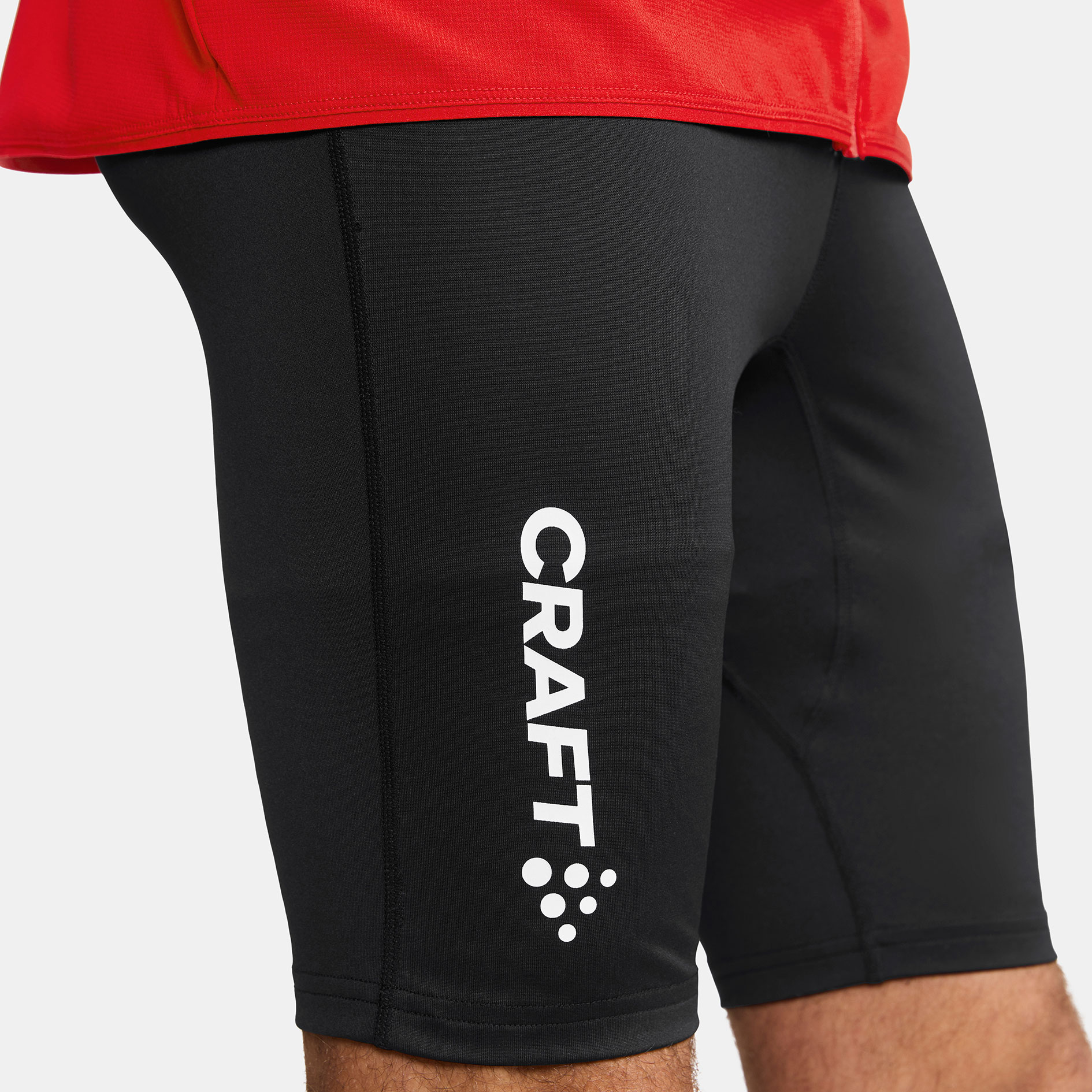 Craft Rush kurze Tights, Black, large image number 3