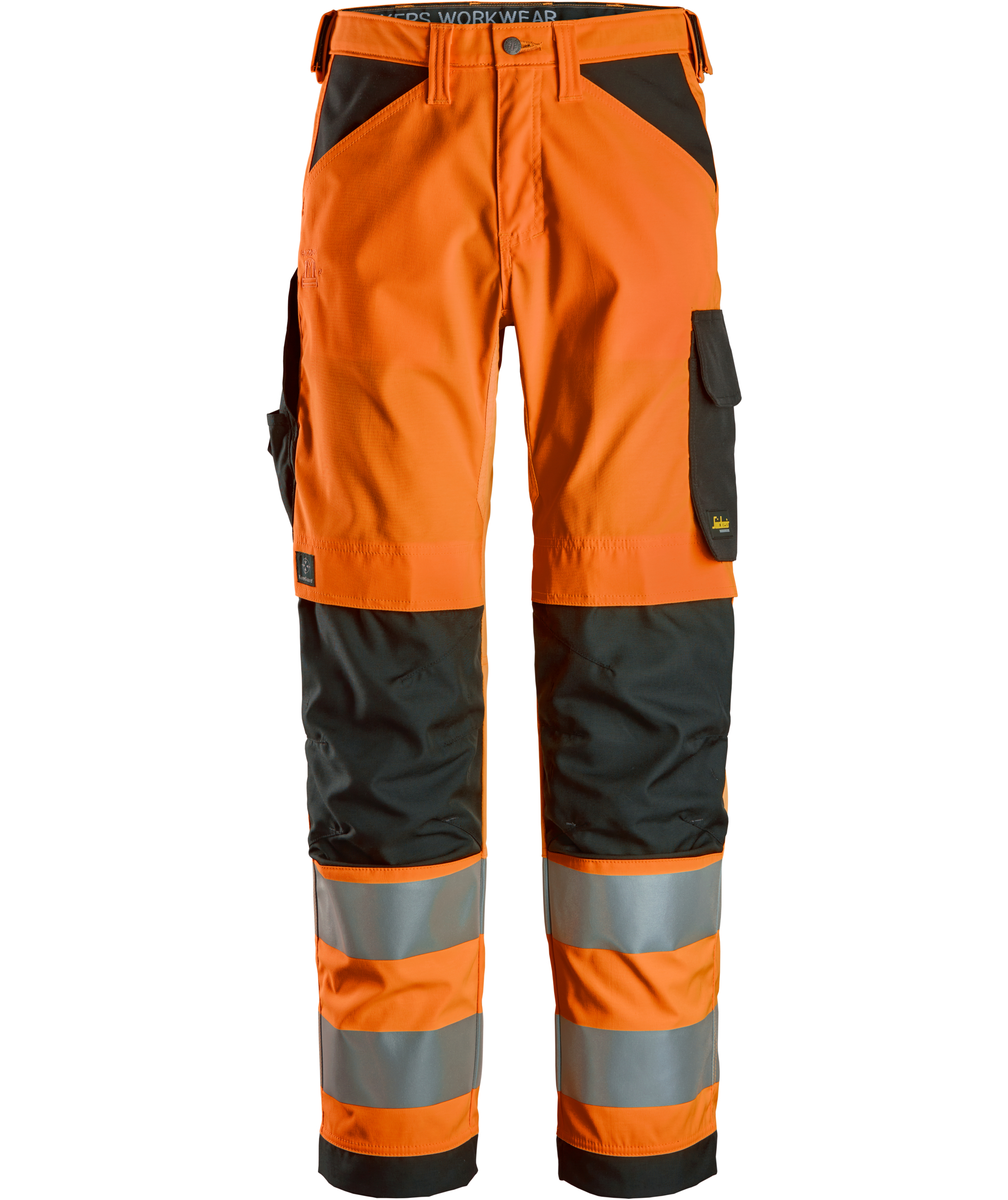 Snickers Arbeitshose 6338, Hi-Vis Orange/Schwarz, Hi-Vis Orange/Schwarz, swatch