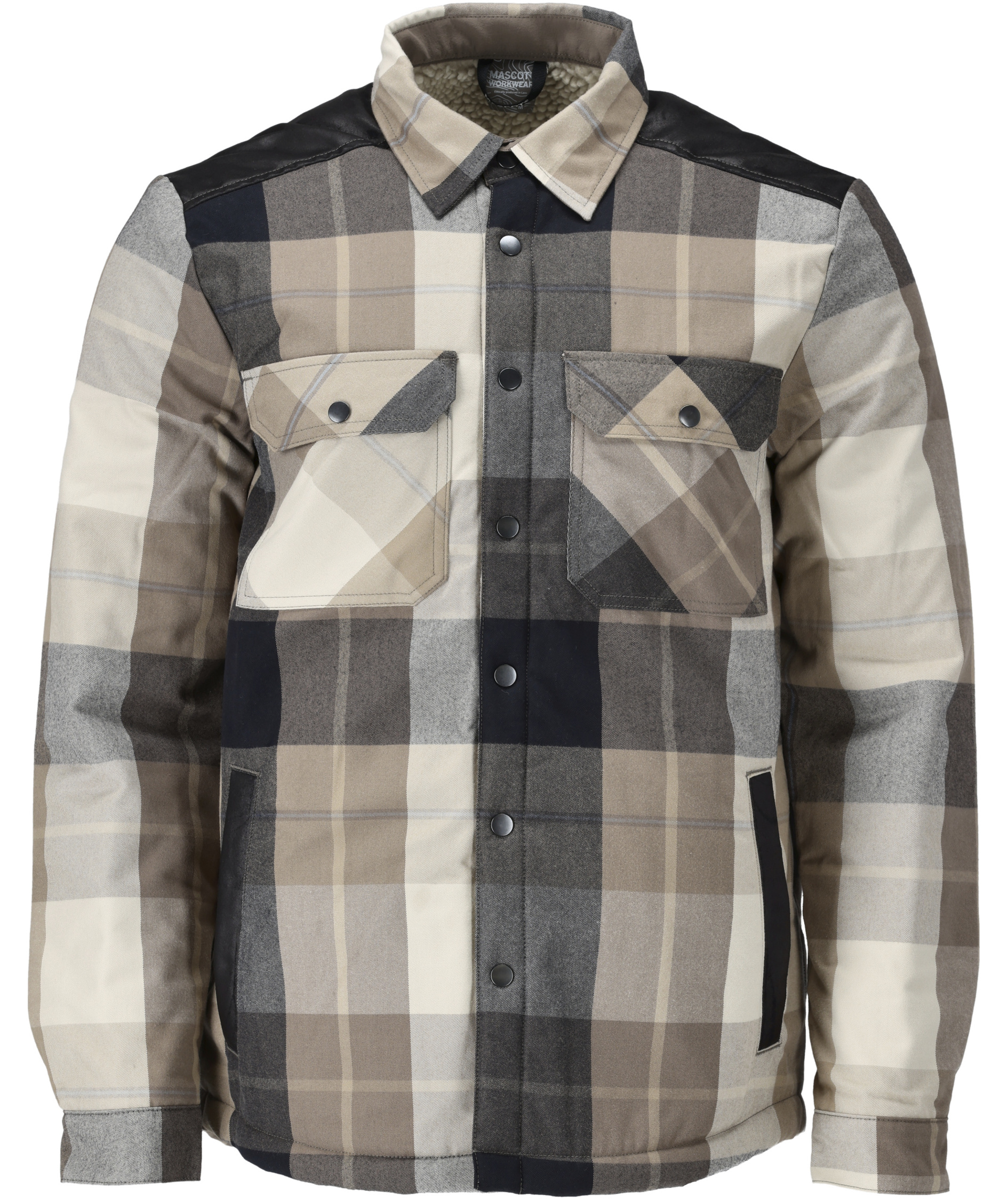 Mascot Customized flanell skjortejakke, M&oslash;rk Sand, M&oslash;rk Sand, swatch