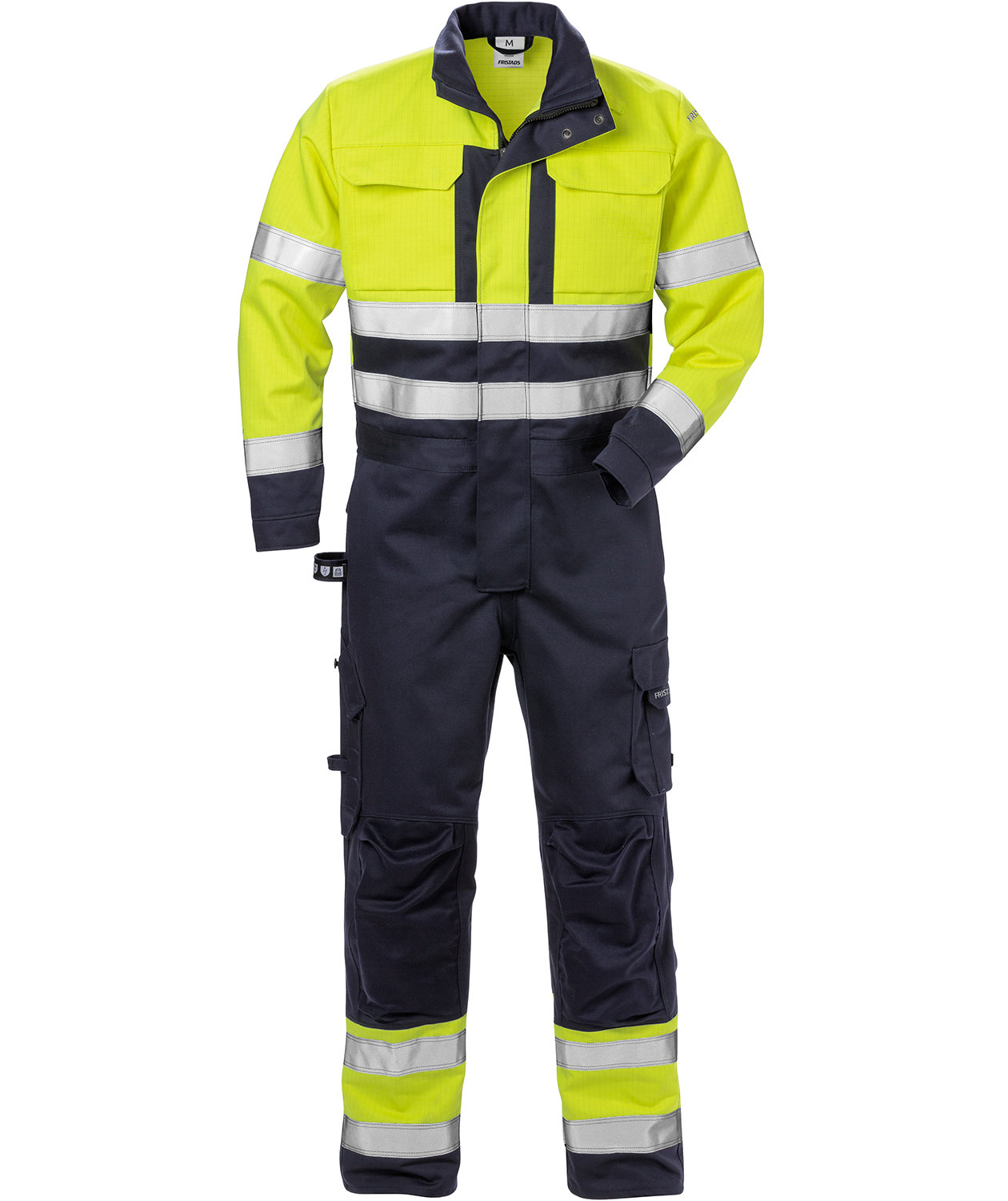 Fristads Flame kjeledress 8084, Hi-Vis gul/marinebl&aring;