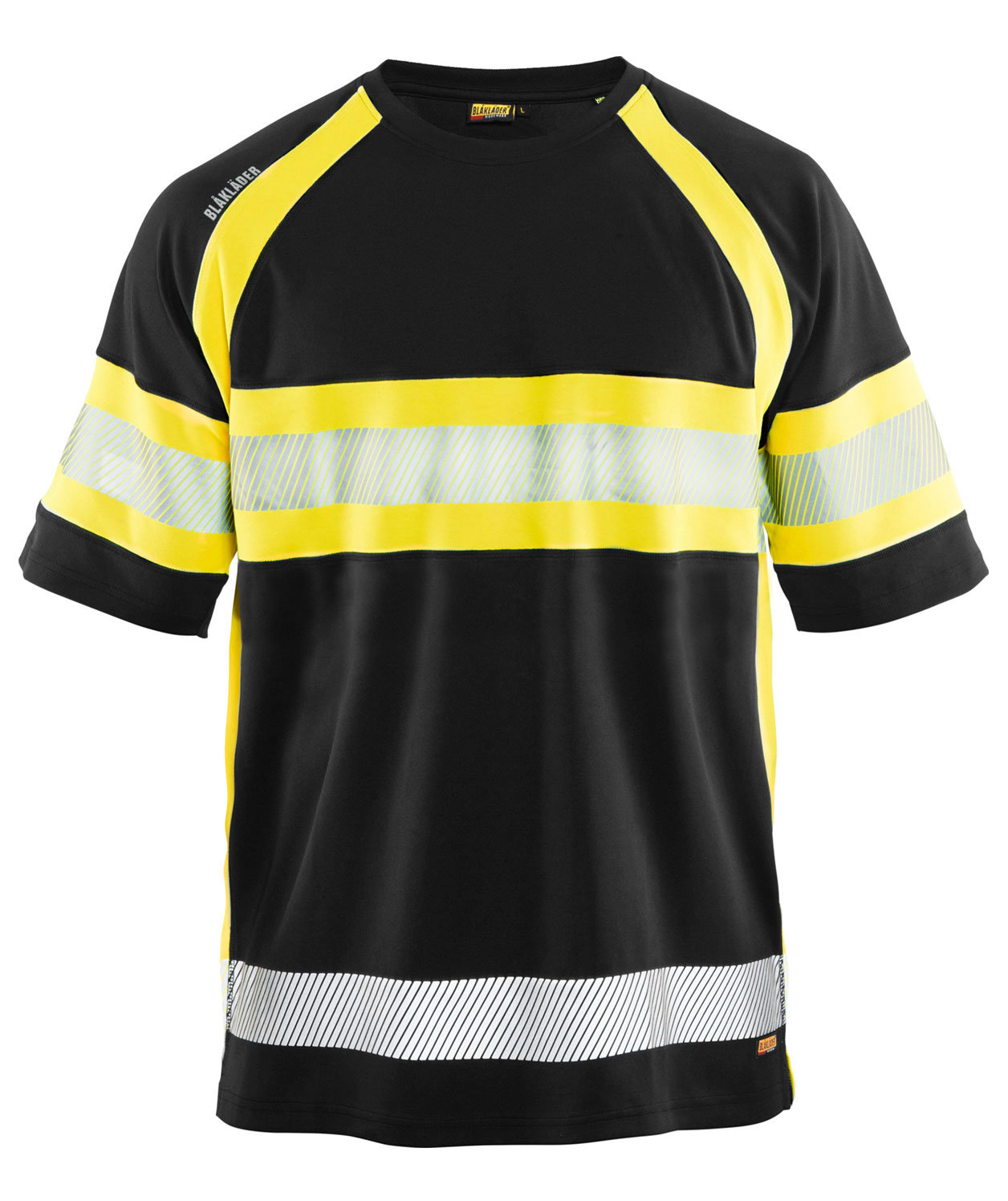 Bl&aring;kl&auml;der T-shirt, Svart/Varselgul