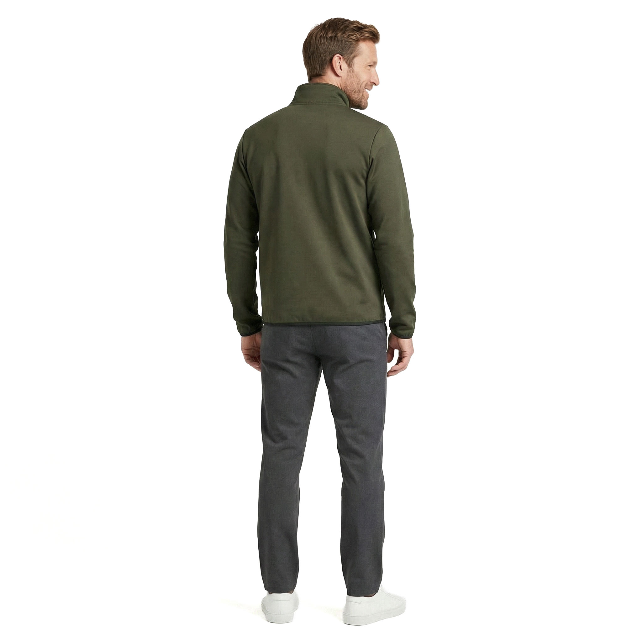 Westborn cardigan, Dusty Olive, large image number 3