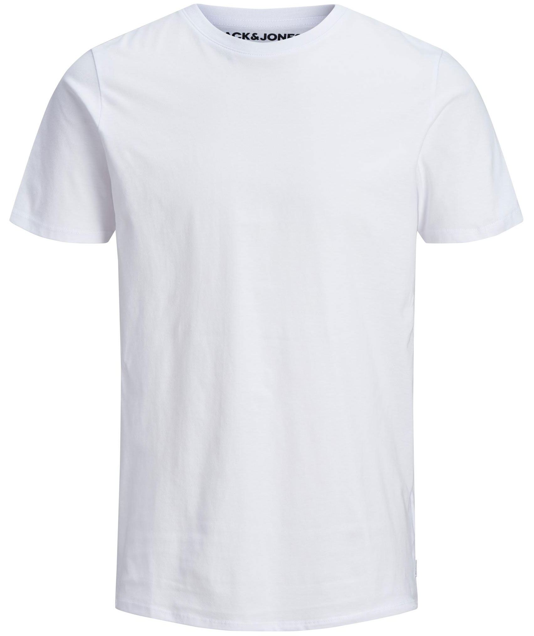 Jack & Jones JJEORGANIC Basic Plus Size T-shirt, Hvid, Hvid, swatch