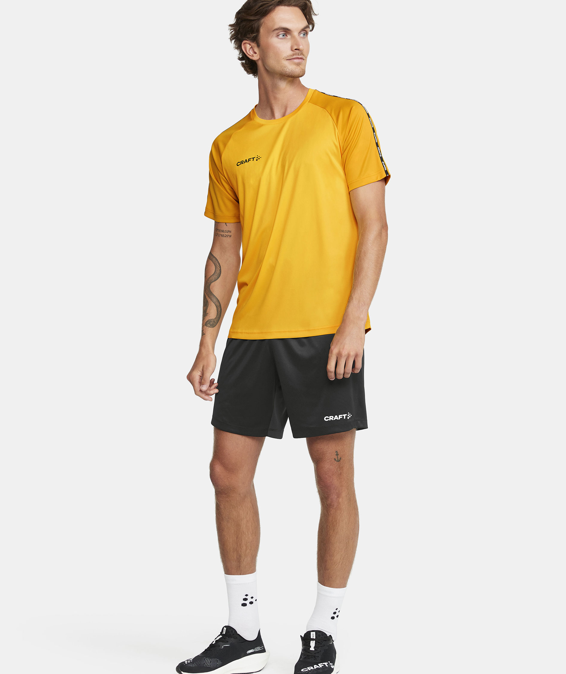 Craft Squad 2.0 Contrast Jersey T-shirt, Sweden Yellow-Golden