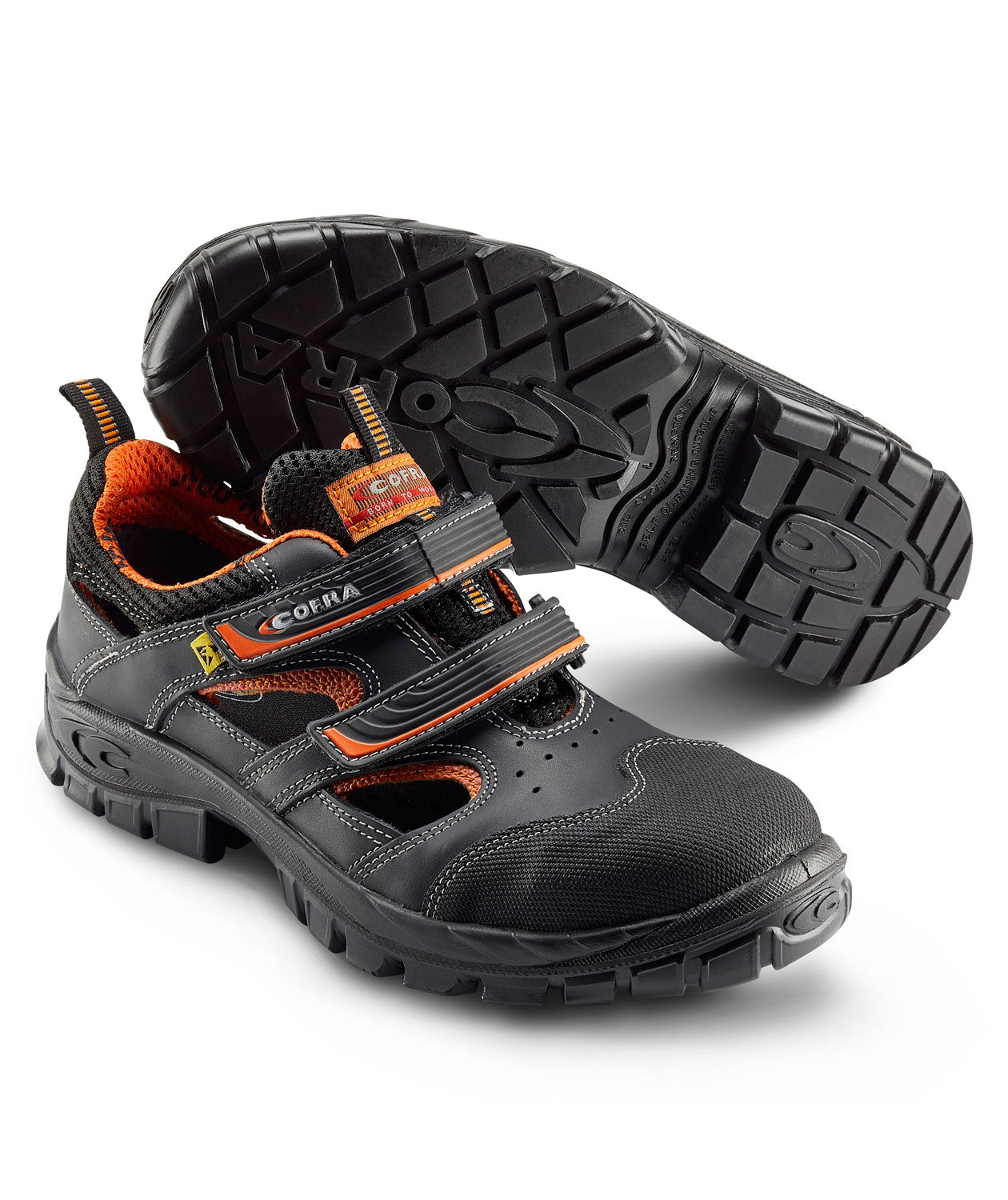 Cofra Vithar skyddssandaler S1P, Svart