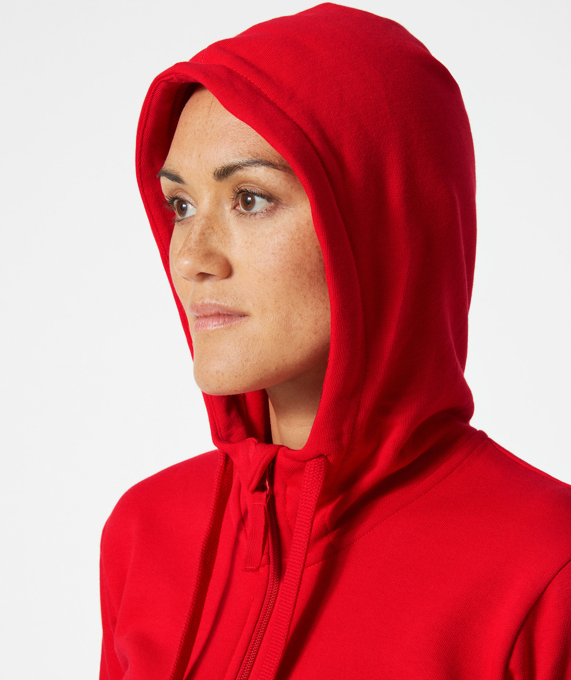 Helly Hansen Classic Damen Hoodie mit Rei&szlig;verschluss, Alert red, large image number 4