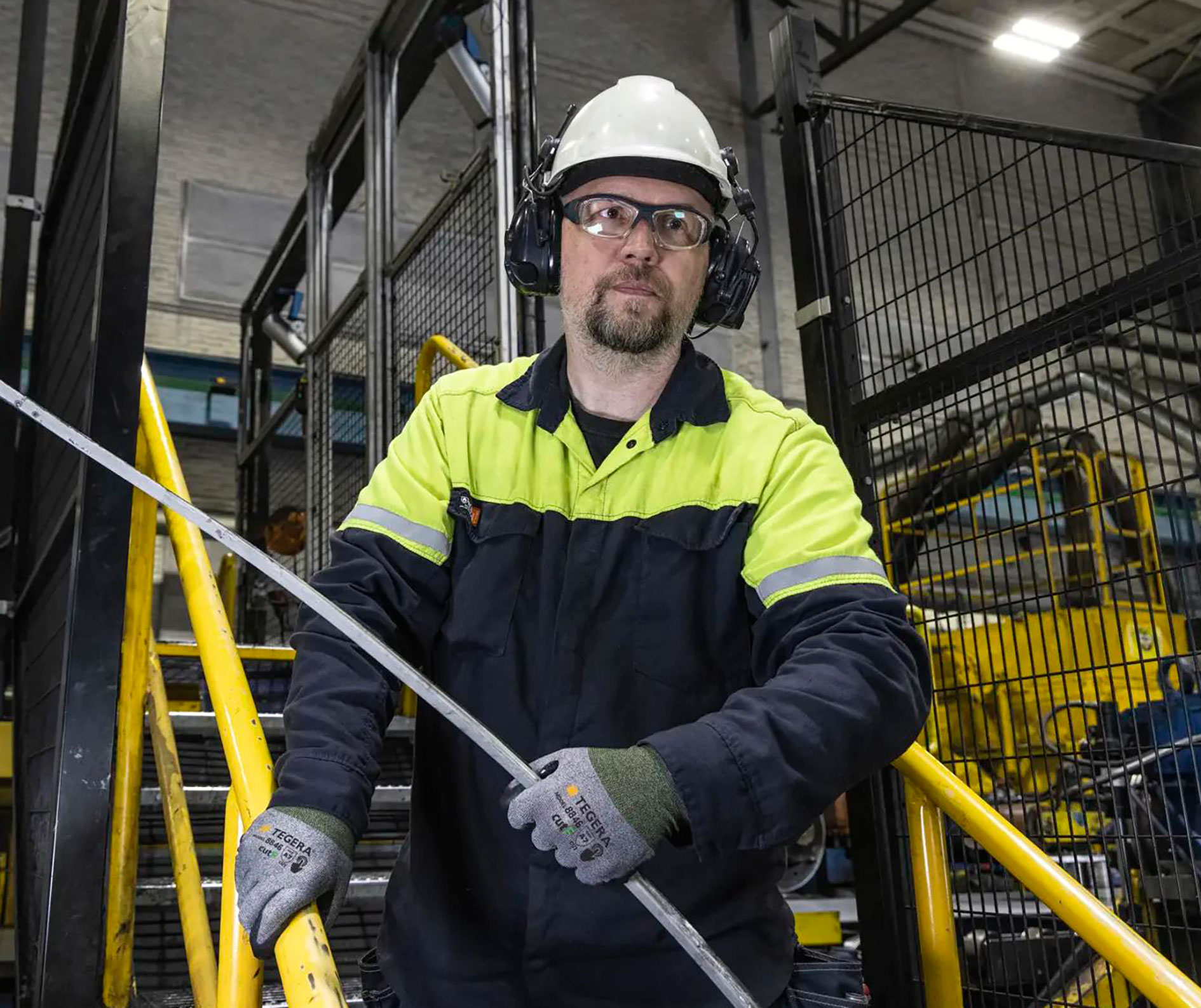 Tegera 8846 Schnittschutzhandschuhe Cut F, Schwarz, large image number 2