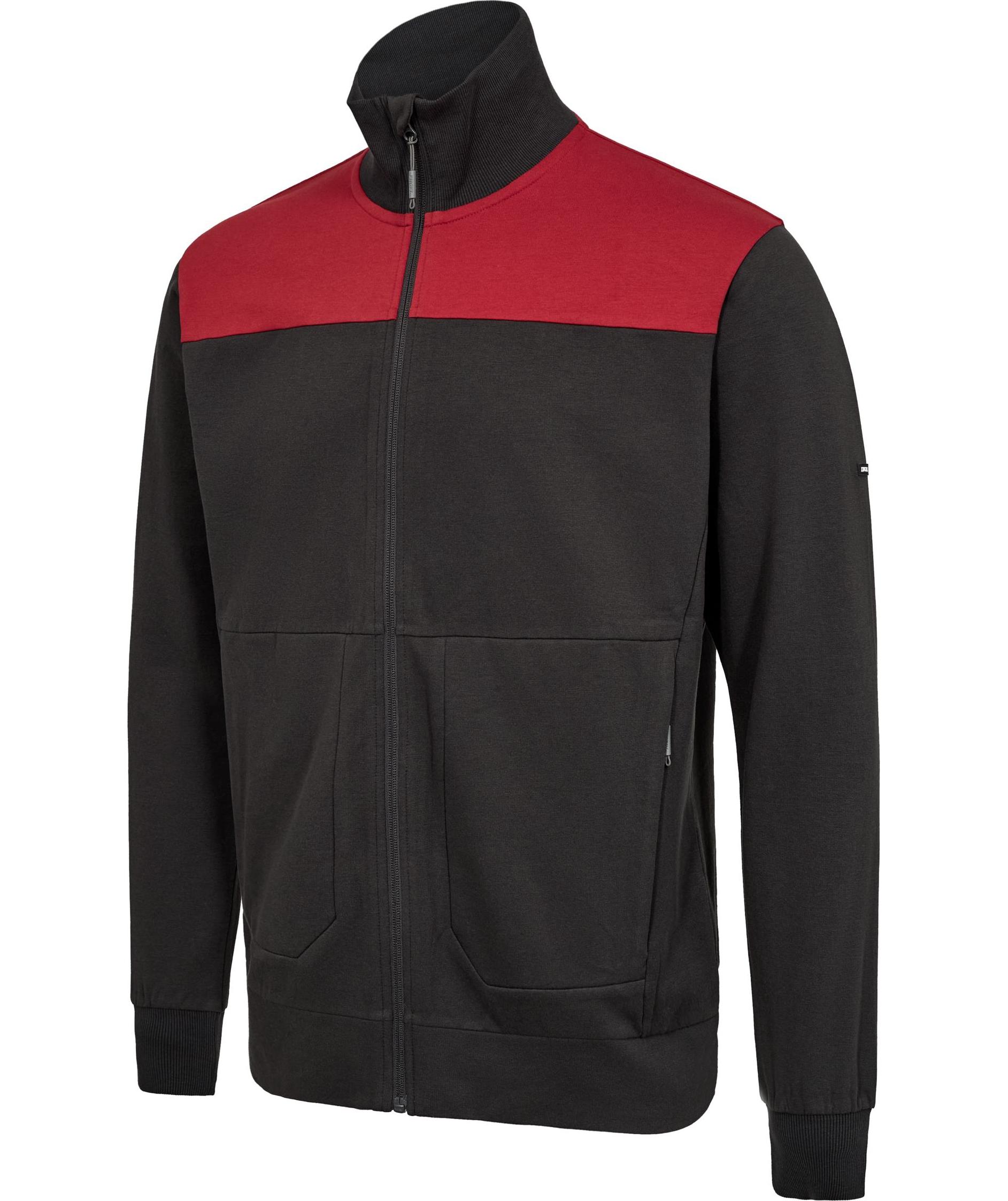 Engel Entire sweat cardigan, Anthracite Grey/Flame, large image number 2